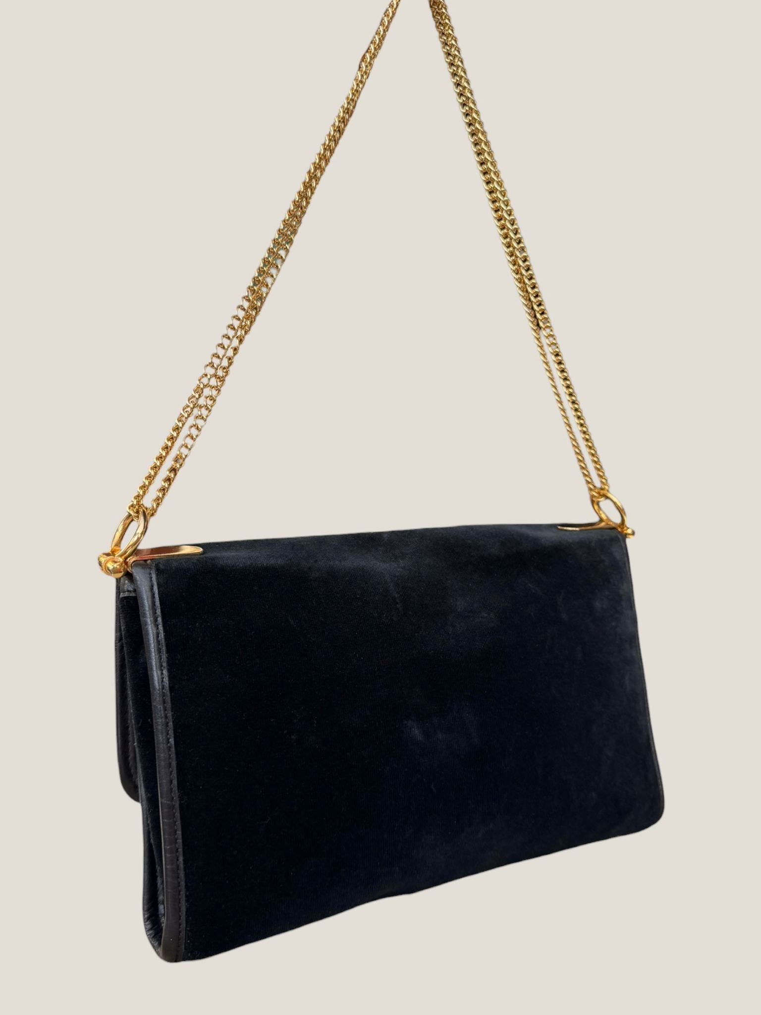 Celine velvet flap bag