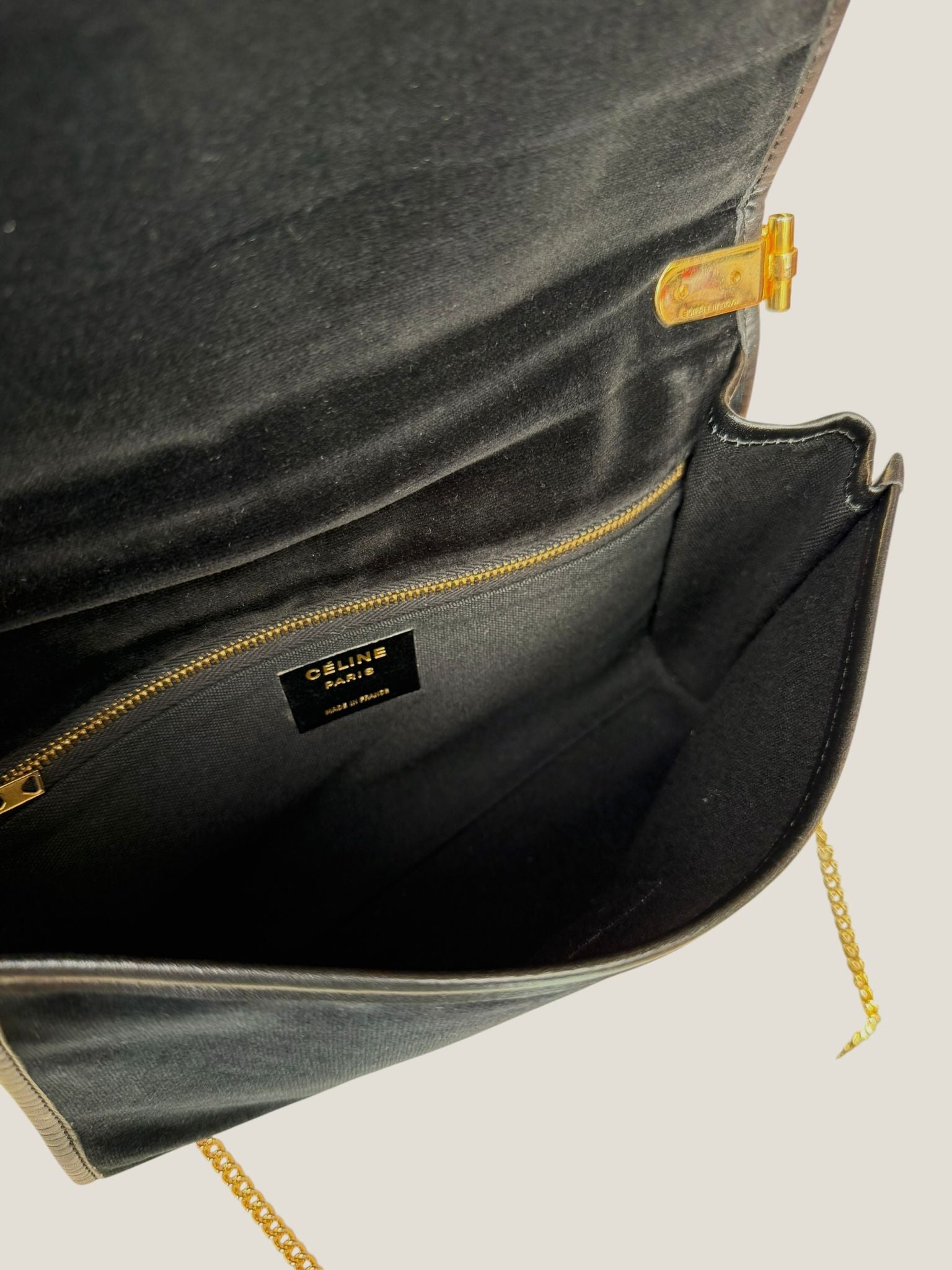 Celine velvet flap bag