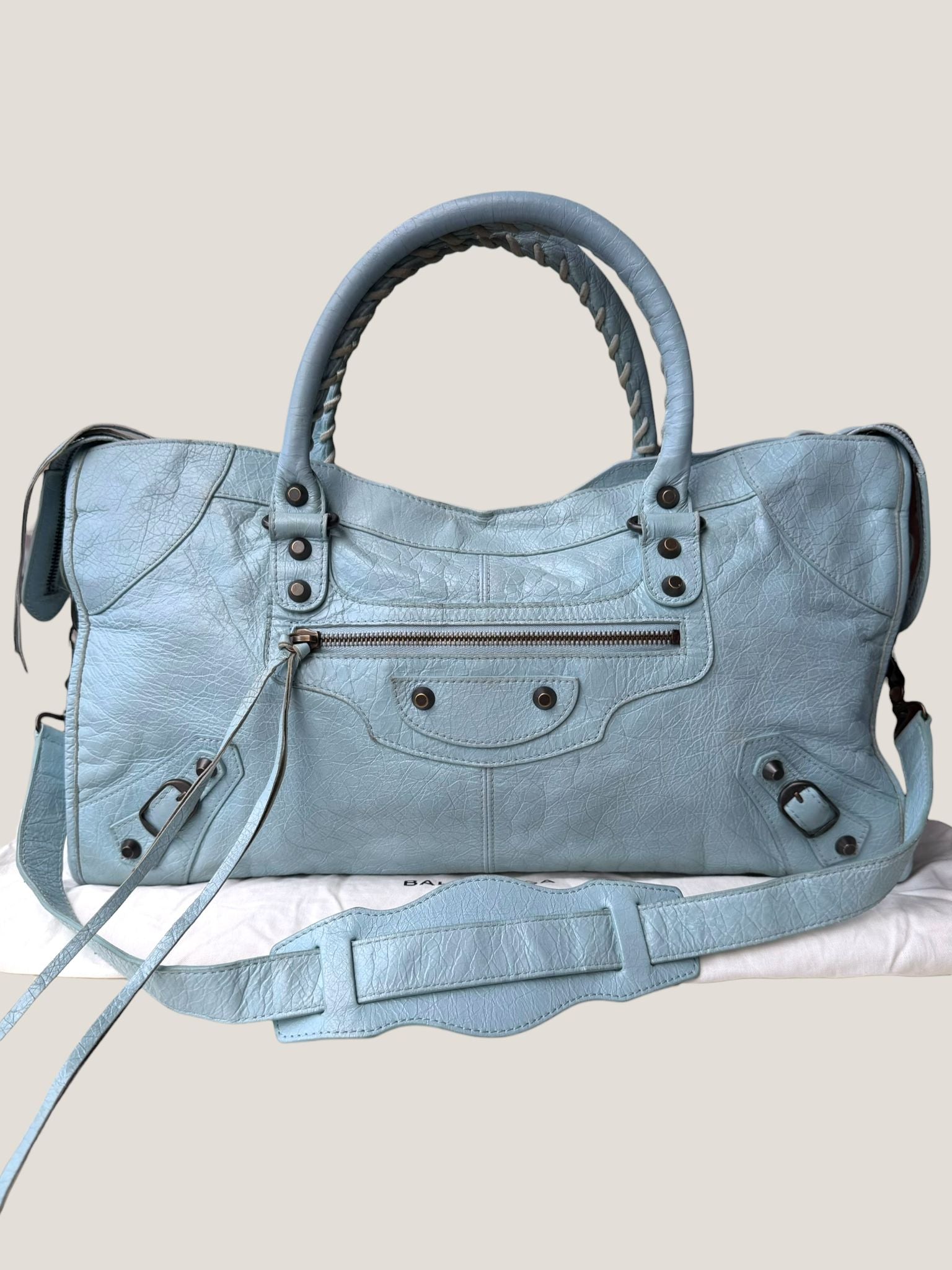 Balenciaga Part Time azzurro polvere