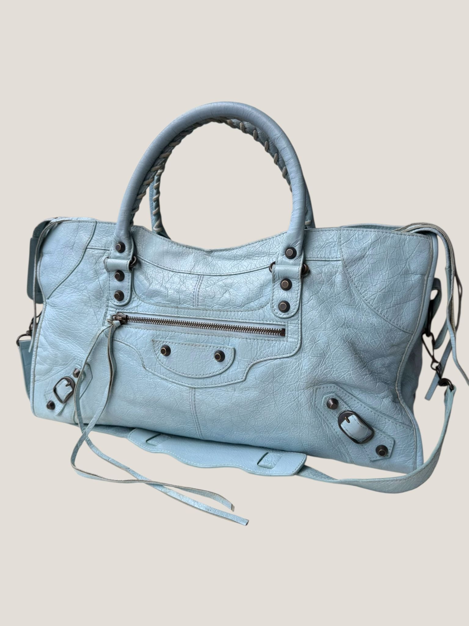 Balenciaga Part Time azzurro polvere