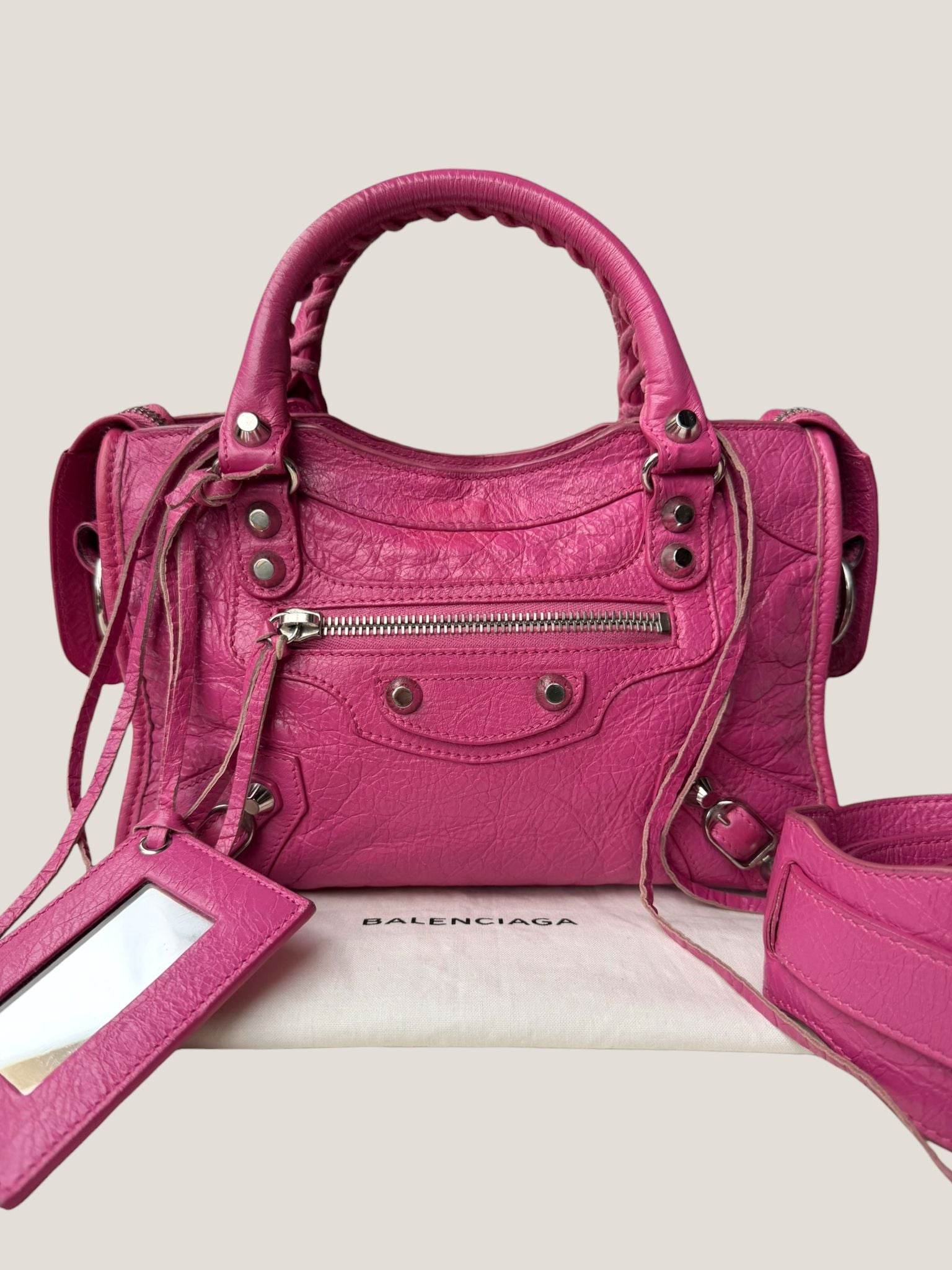 Balenciaga Mini City fucsia