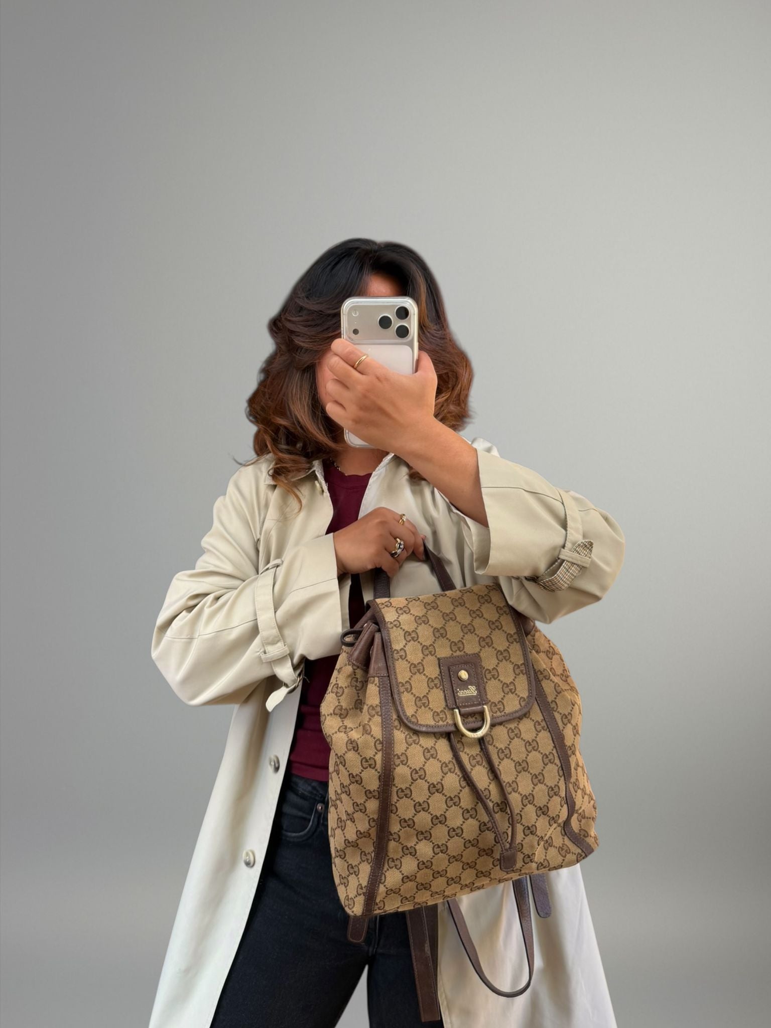 Gucci GG Canvas Zaino Vintage