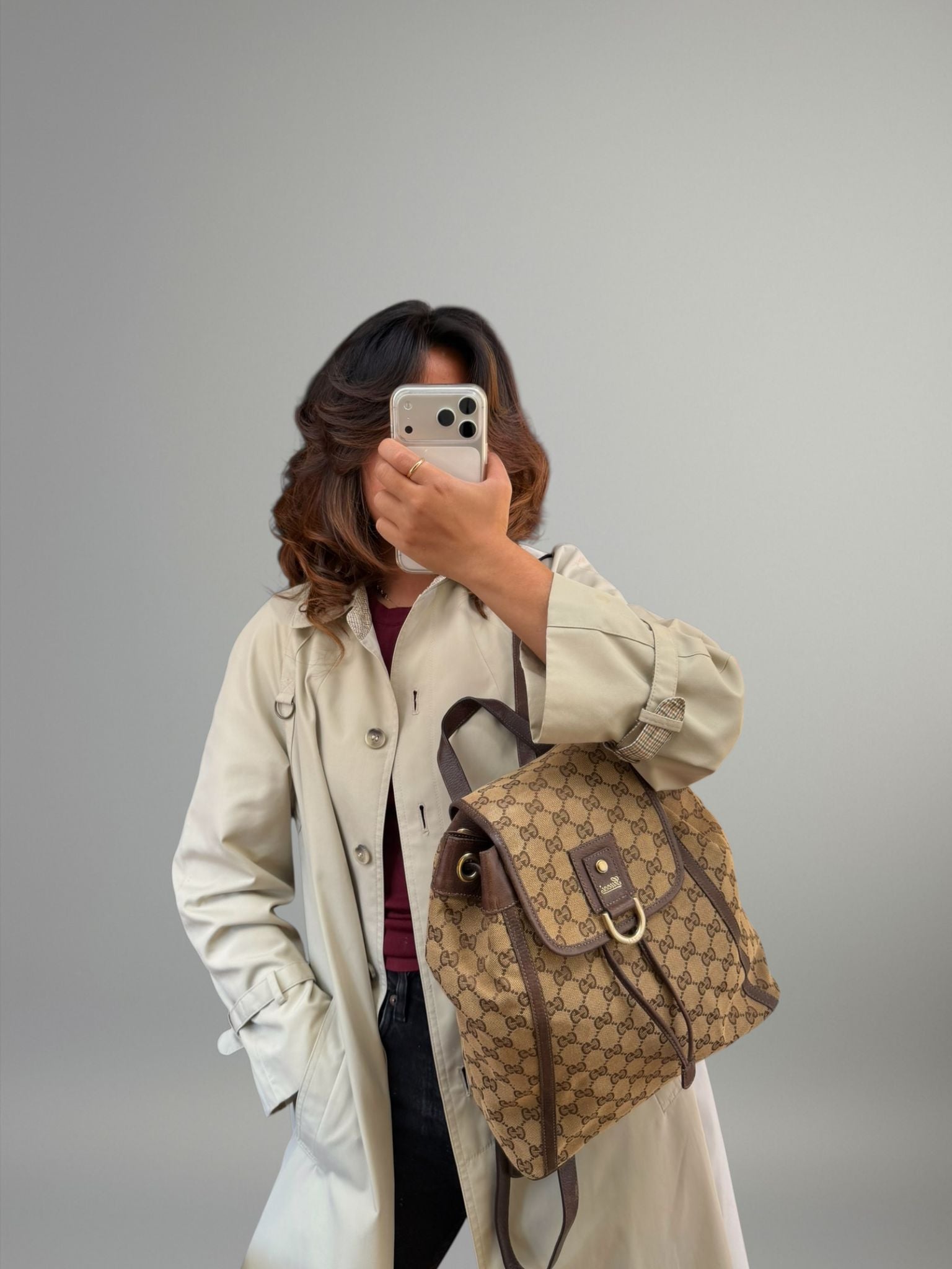 Gucci GG Canvas Zaino Vintage