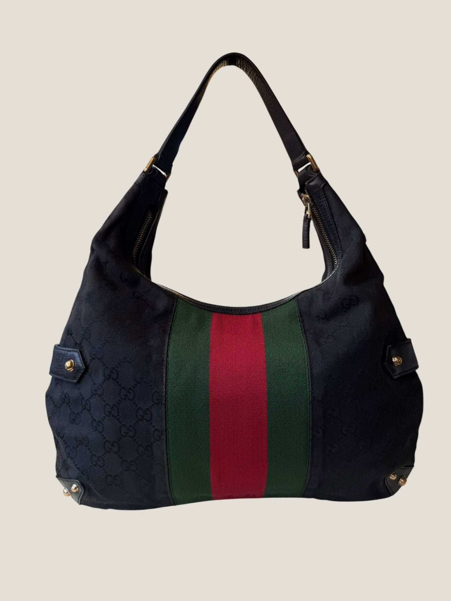 Gucci Horsebit Hobo GG Canvas
