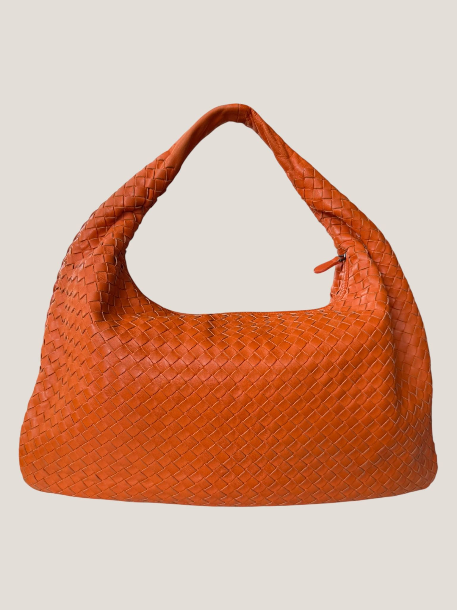 Bottega Veneta Hobo Intrecciato Arancione