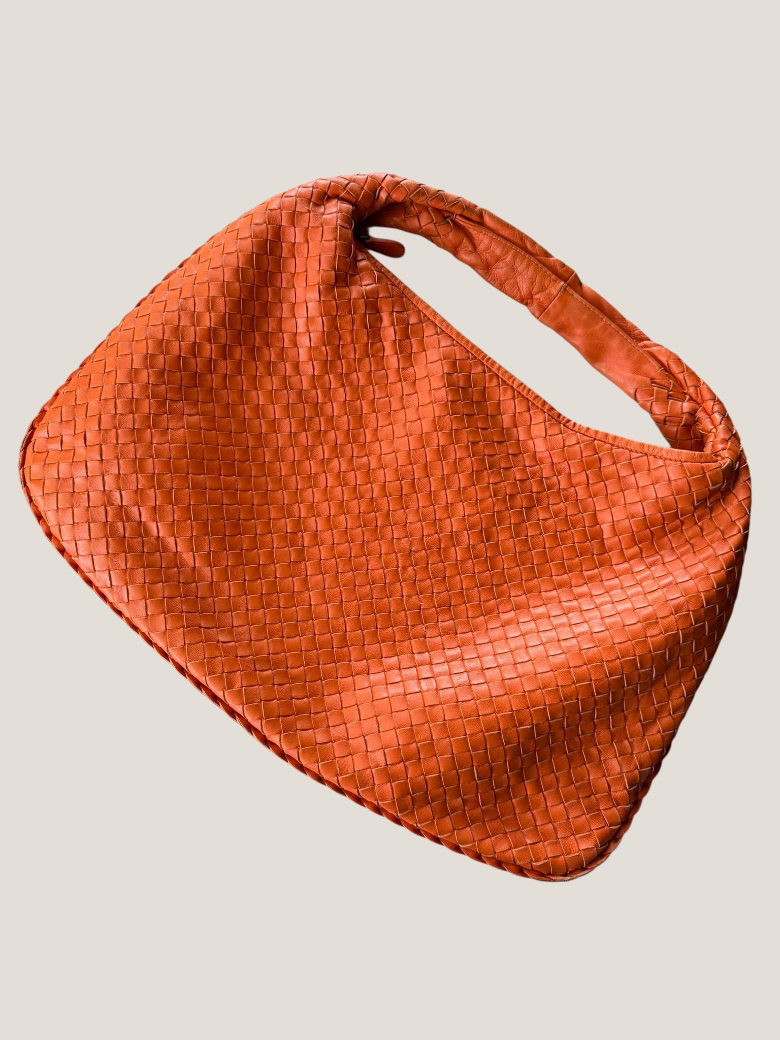 Bottega Veneta Hobo Intrecciato Arancione