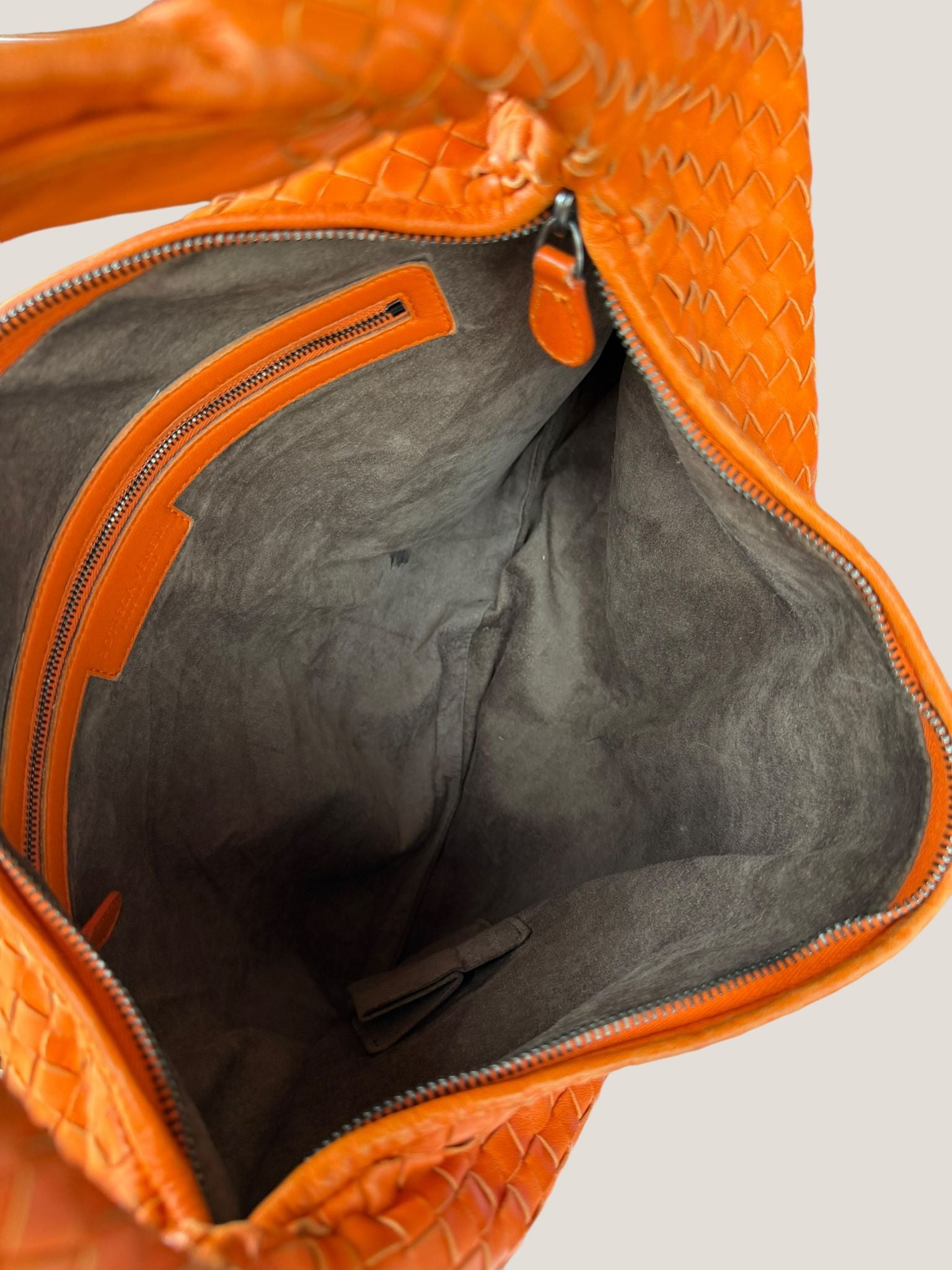 Bottega Veneta Hobo Intrecciato Arancione