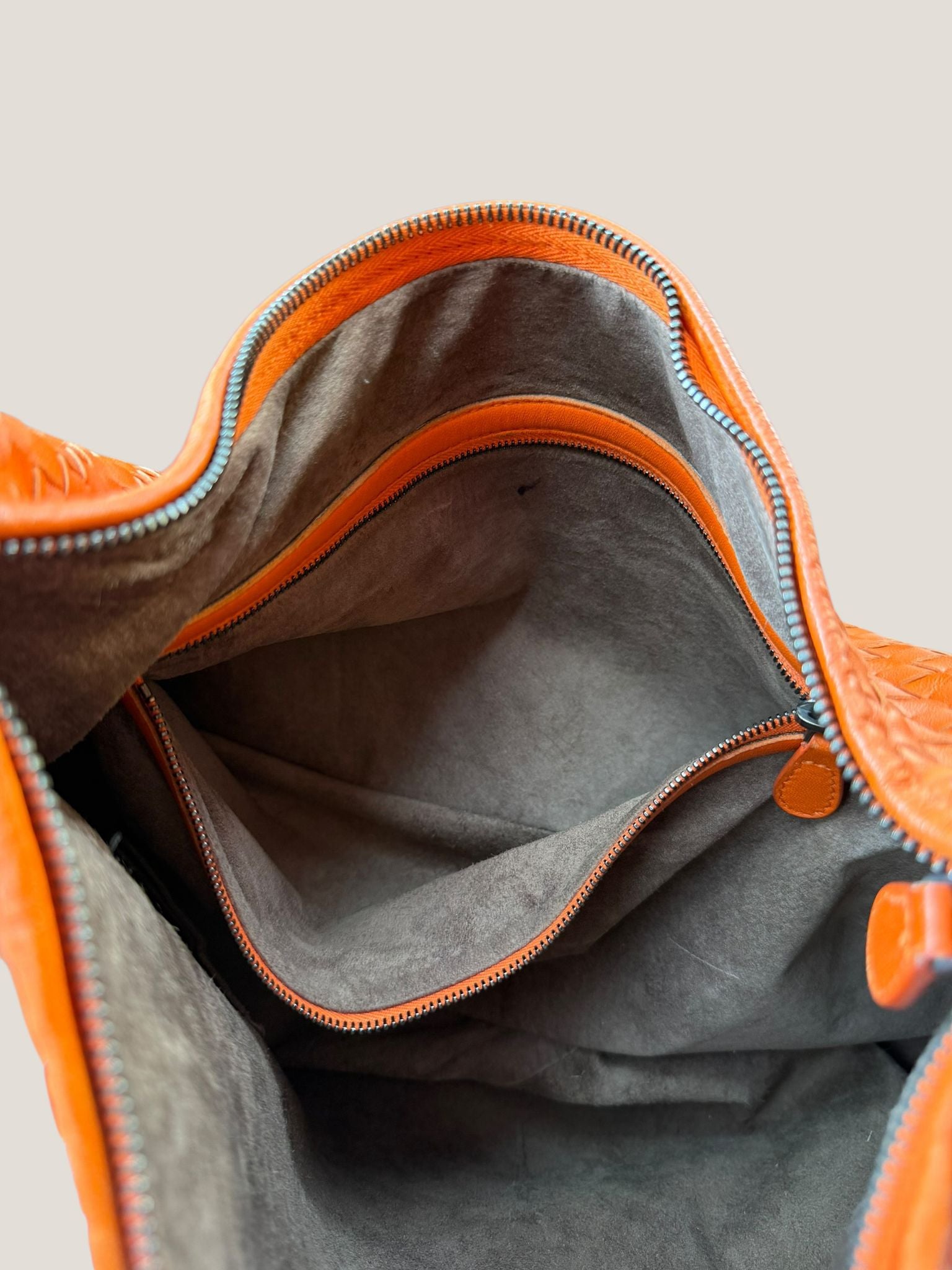 Bottega Veneta Hobo Intrecciato Arancione