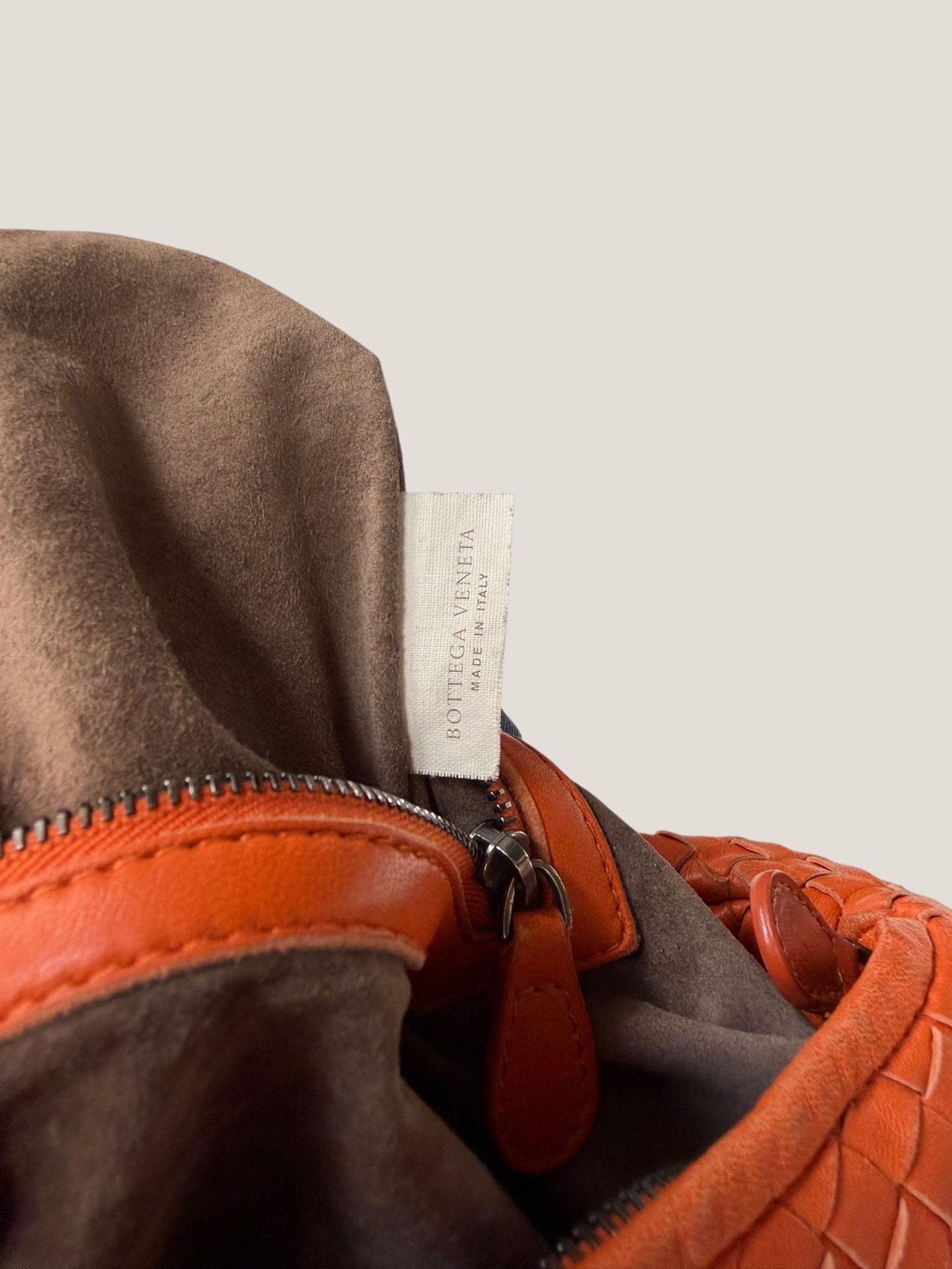 Bottega Veneta Hobo Intrecciato Arancione