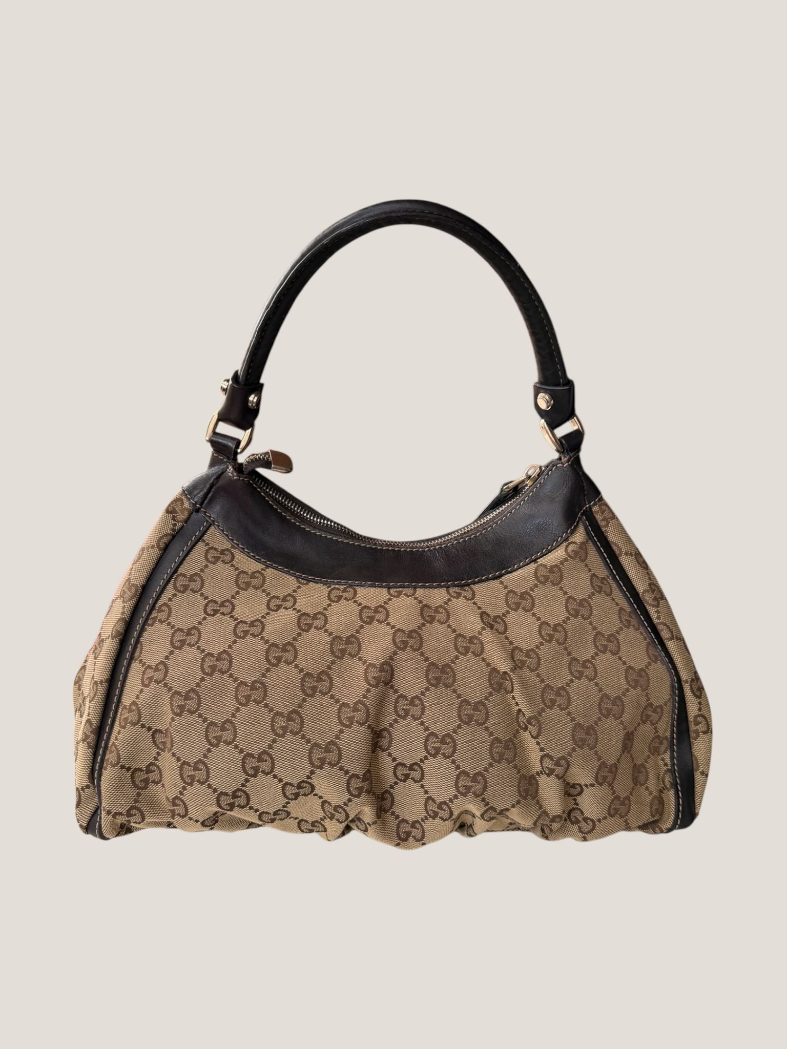 Gucci Abbey D Ring GG Canvas