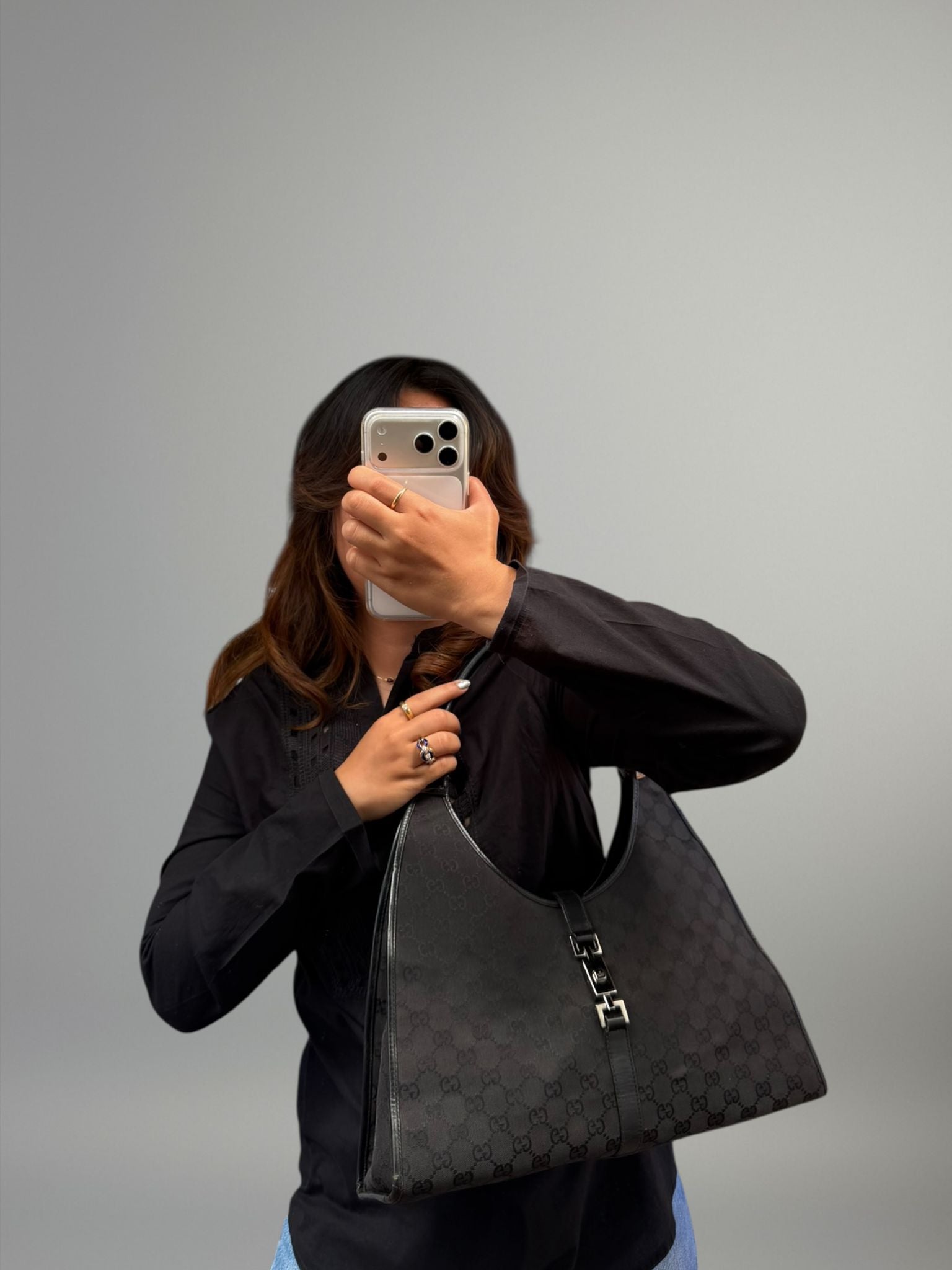 Gucci Jackie GG Canvas Nera