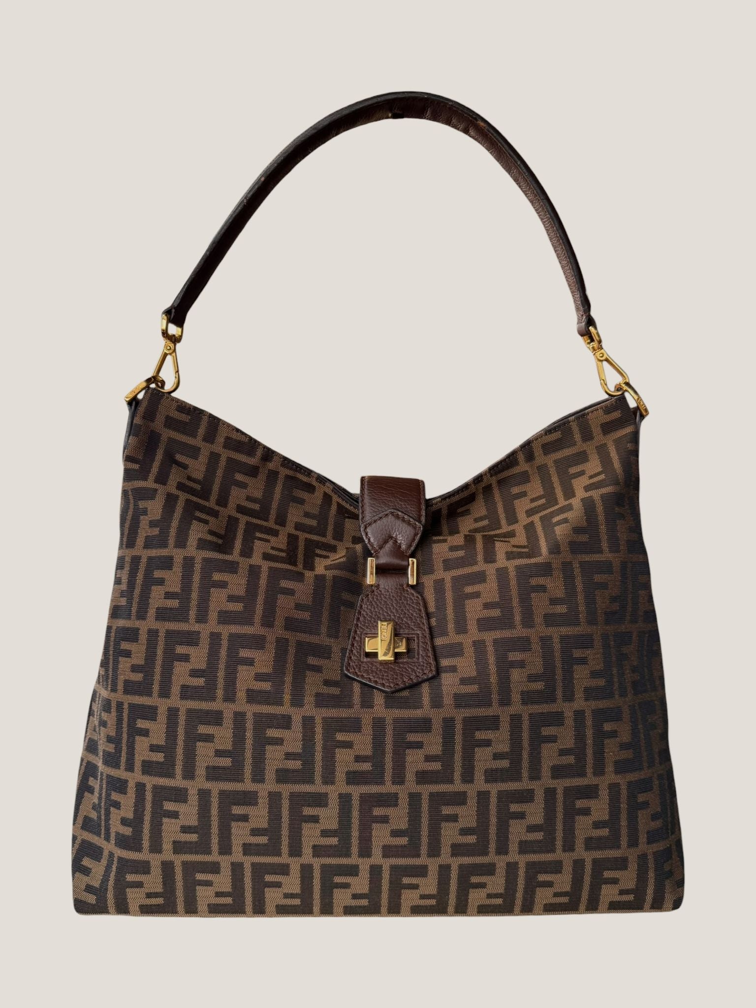 Fendi Tobacco Zucca Hobo