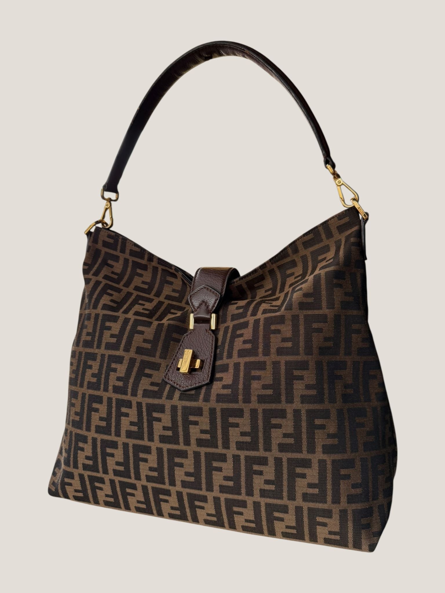 Fendi Tobacco Zucca Hobo