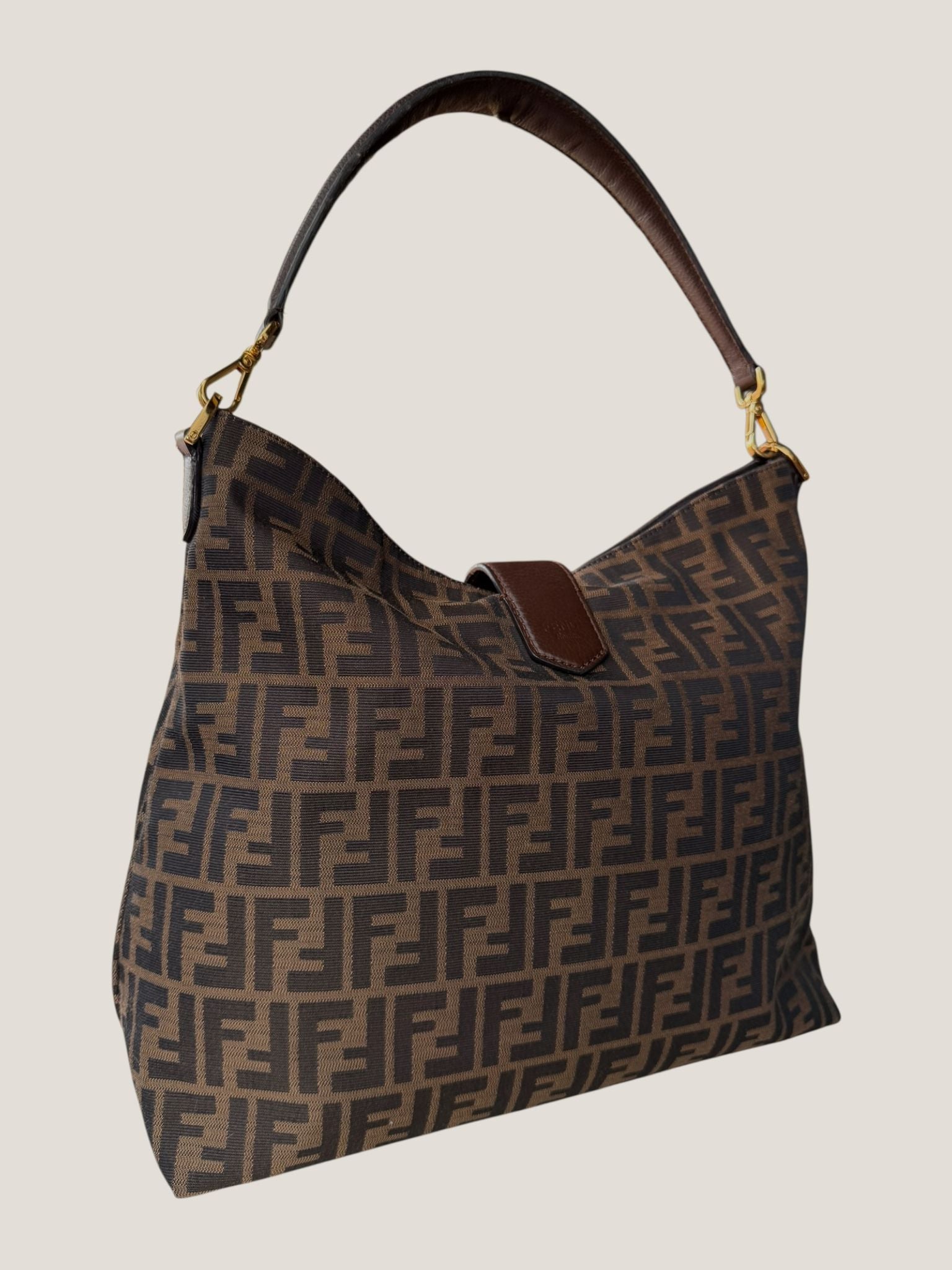 Fendi Tobacco Zucca Hobo