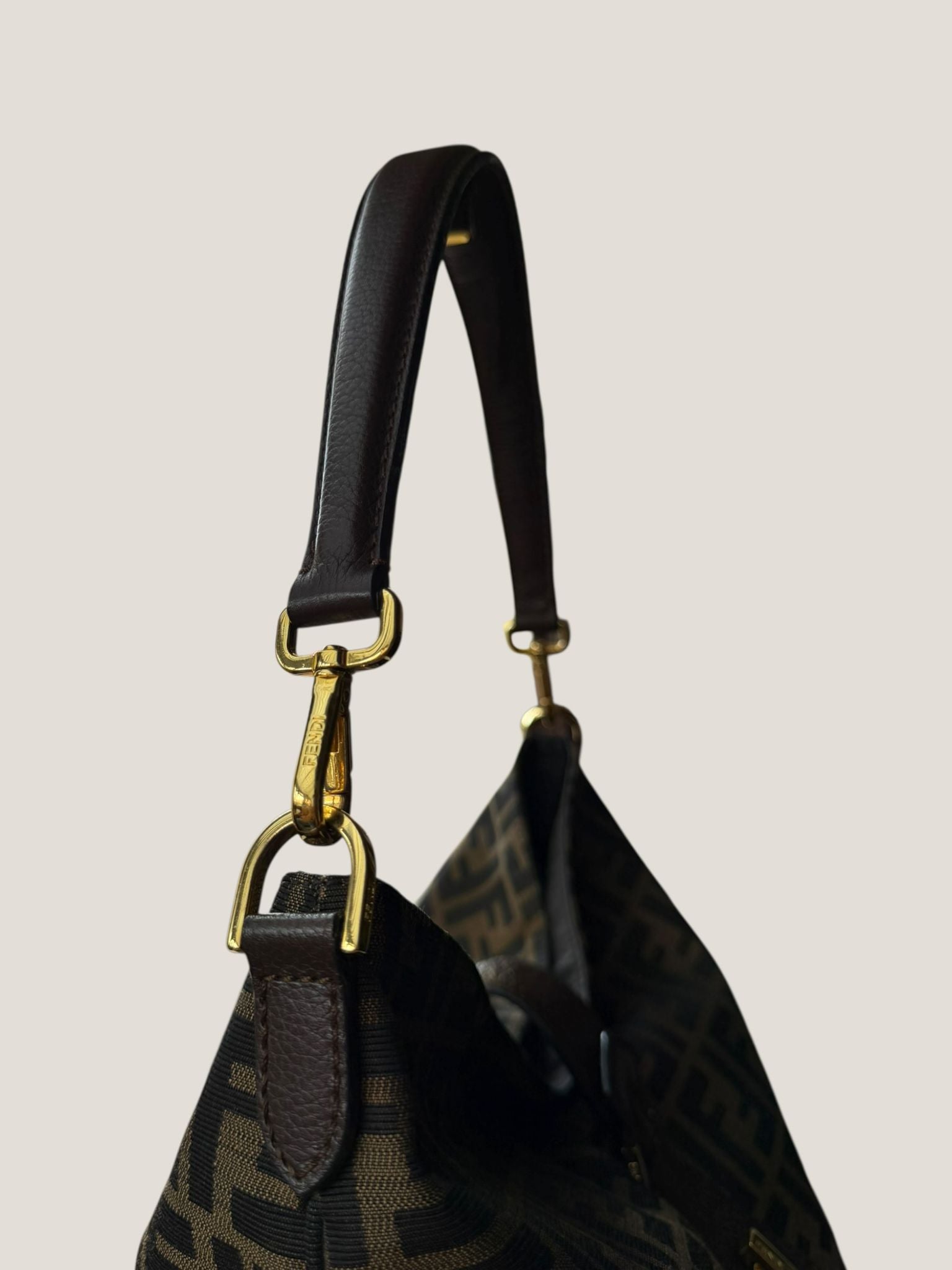 Fendi Tobacco Zucca Hobo