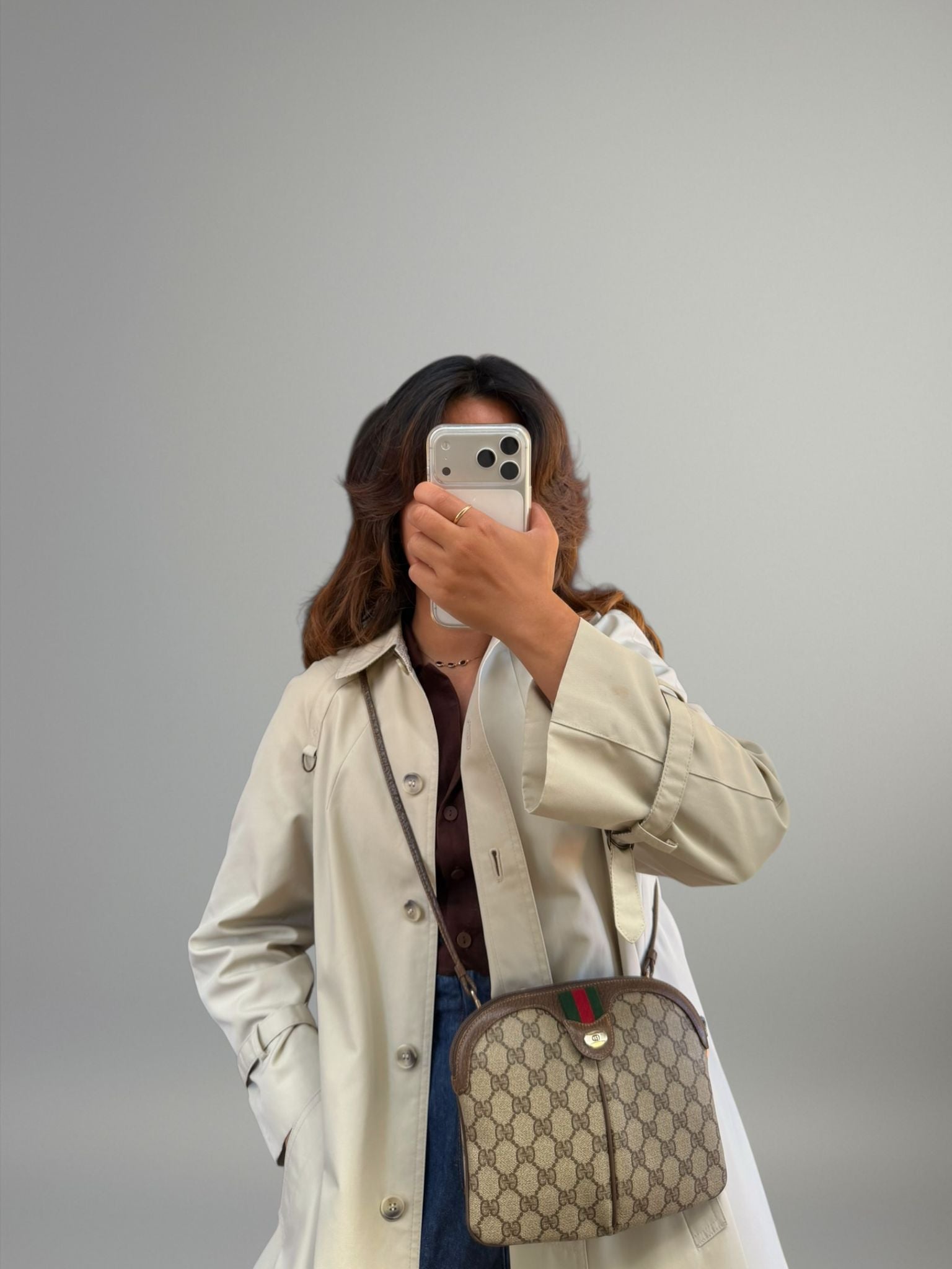 Gucci Web GG Supreme Crossbody
