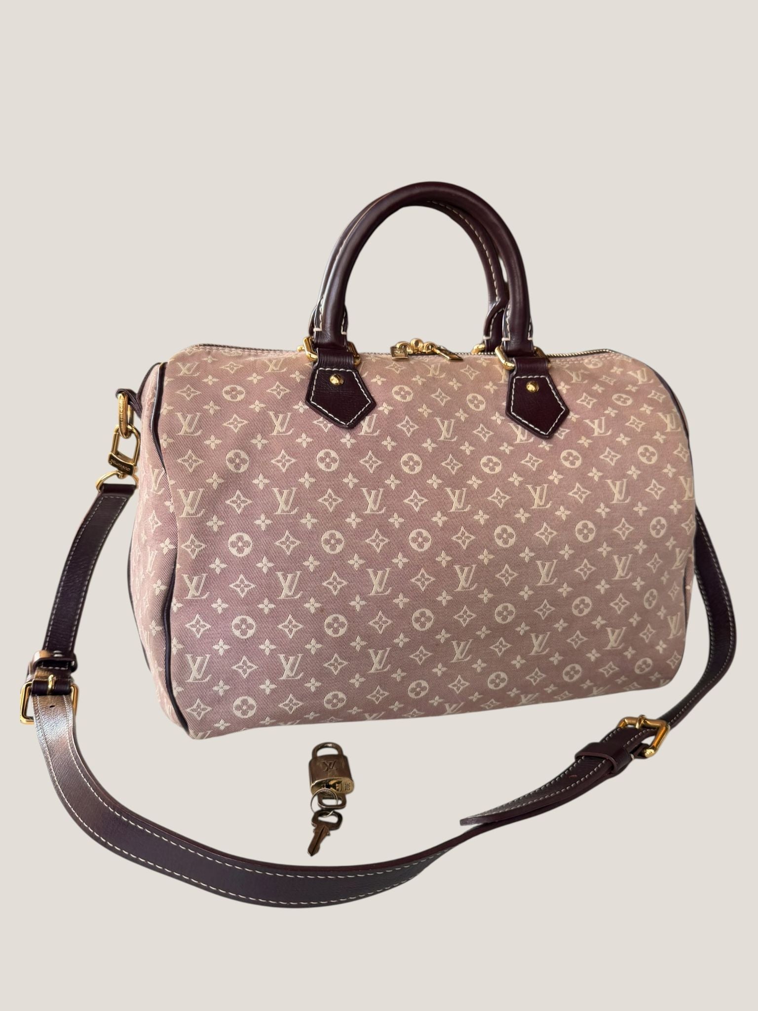 LV Speedy Mini Lin Idylle Rose