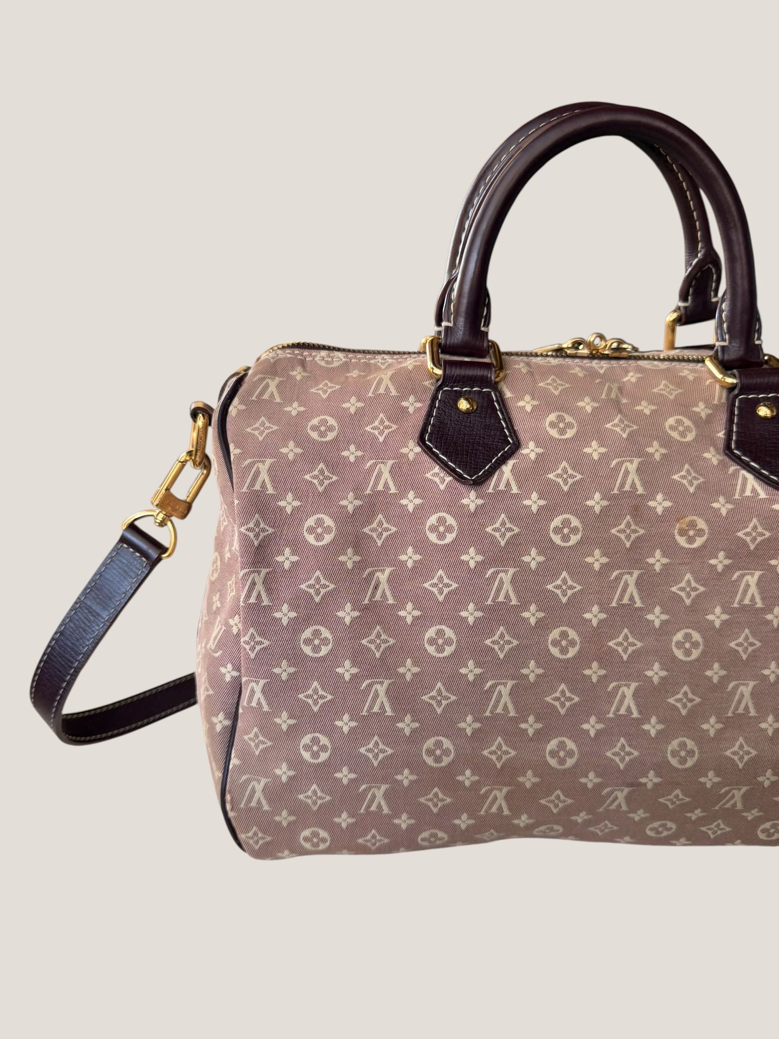 LV Speedy Mini Lin Idylle Rose