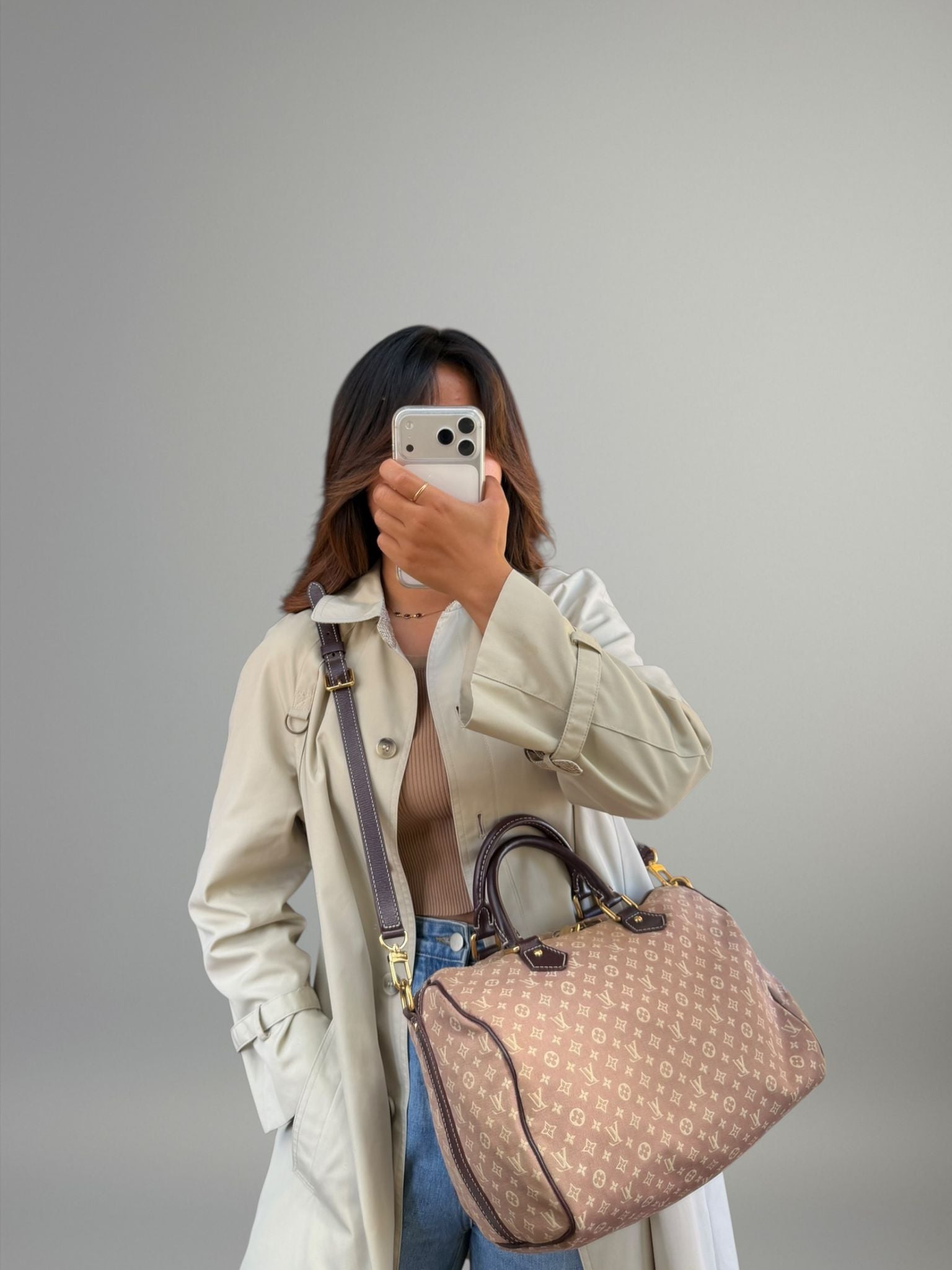 LV Speedy Mini Lin Idylle Rose