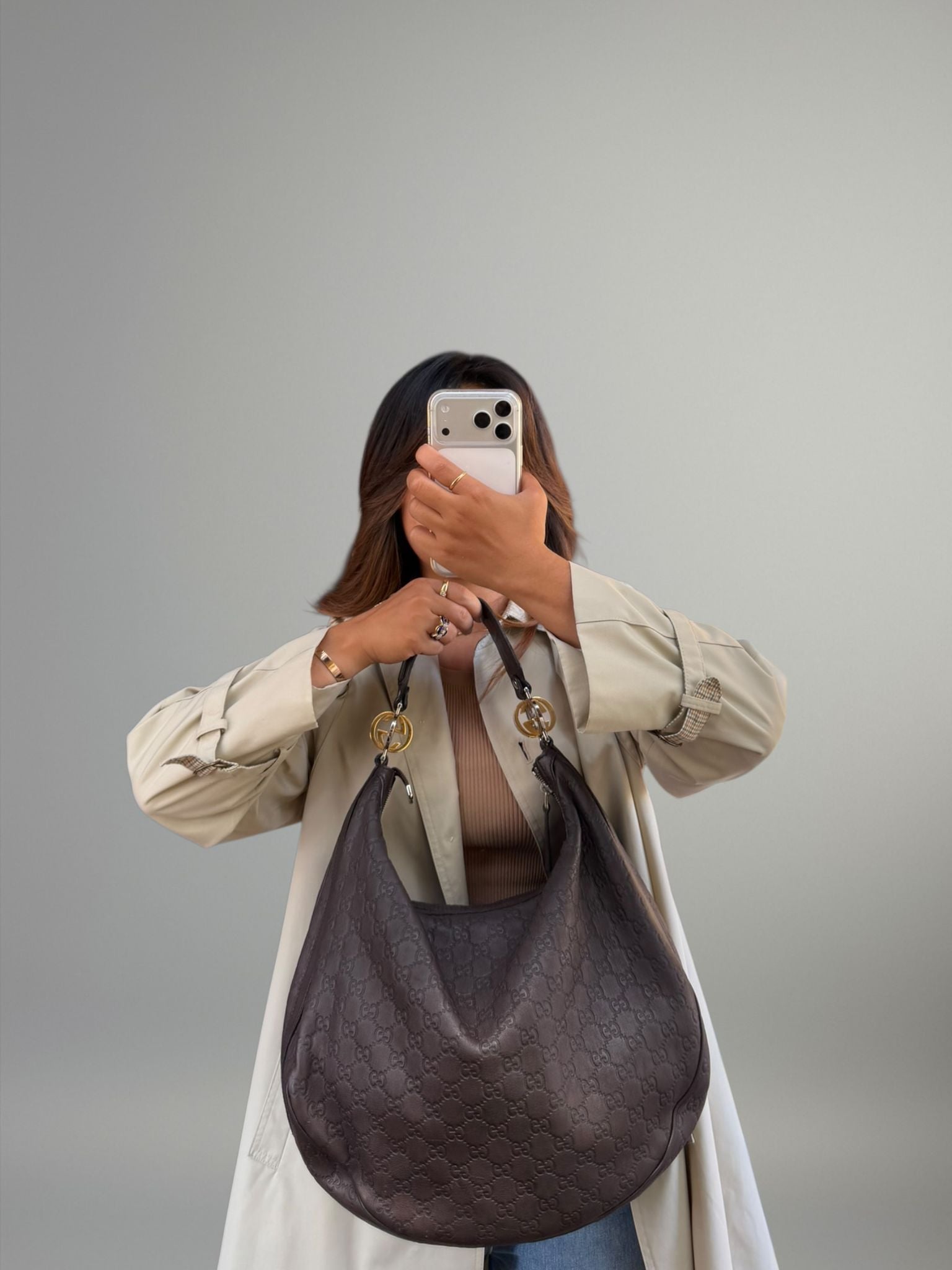 Gucci Guccissima Hobo Twins