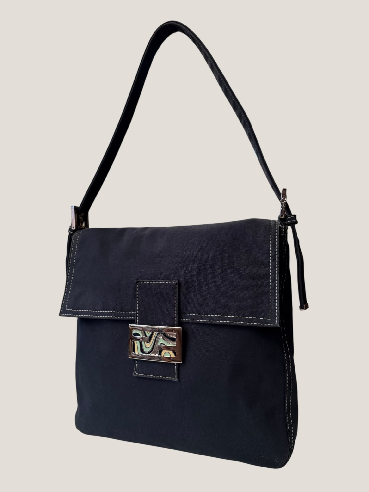 Fendi Baguette in tessuto