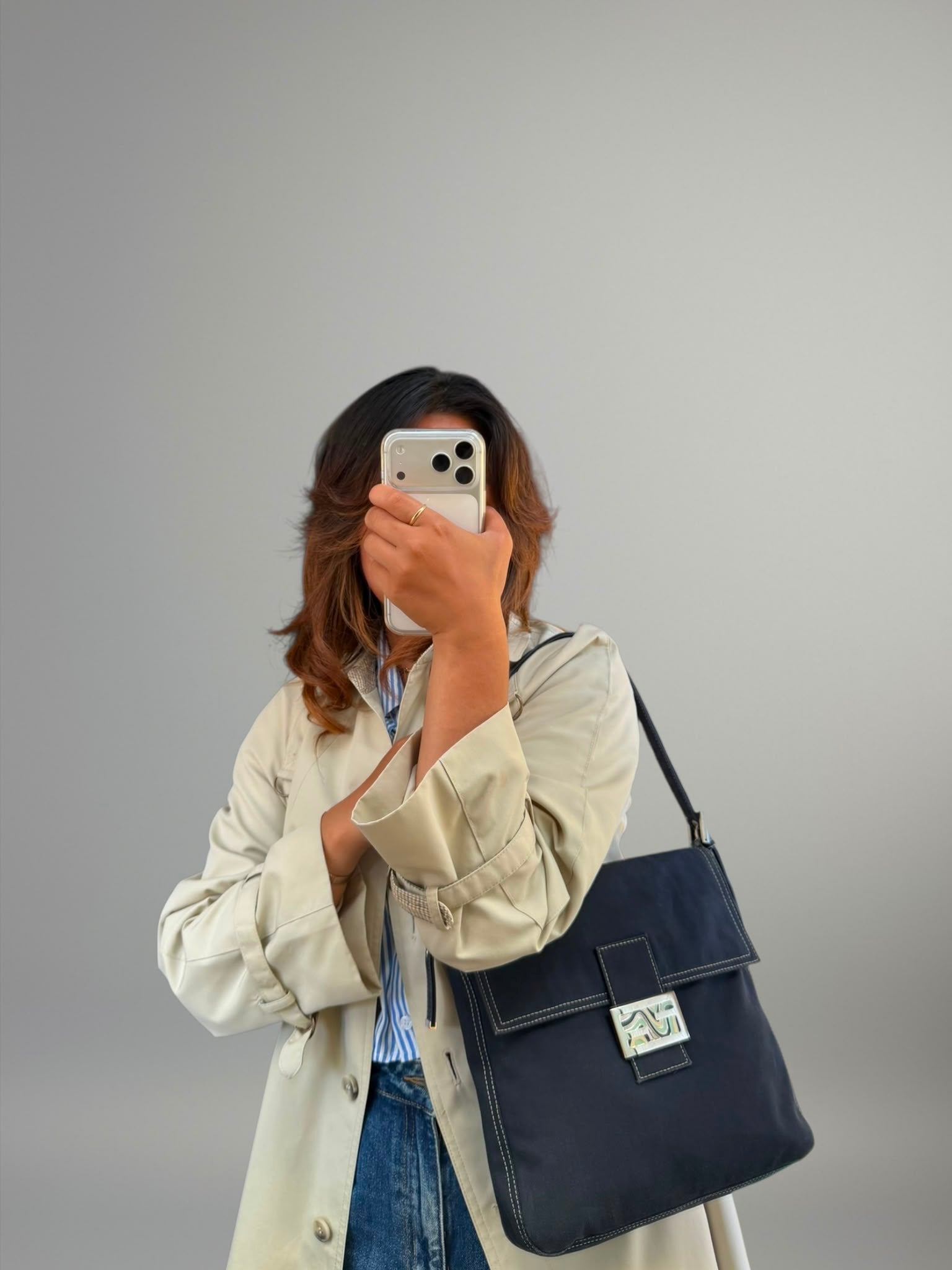 Fendi Baguette in tessuto