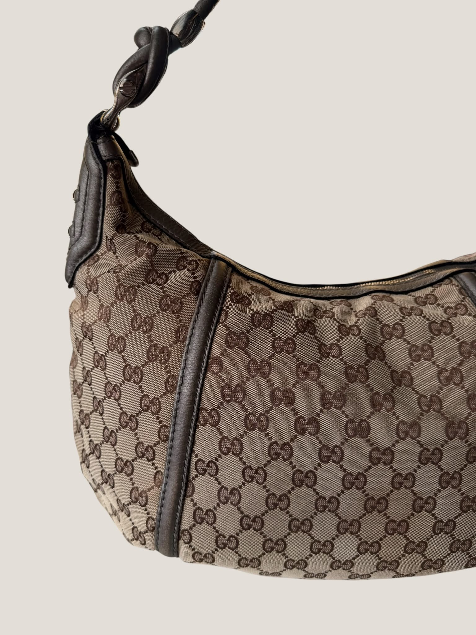Gucci Metallic Techno Horsebit Hobo