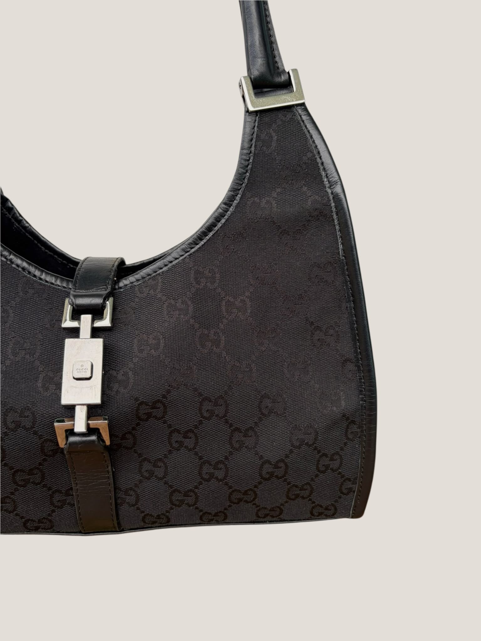 Gucci Jackie Bardot GG Canvas