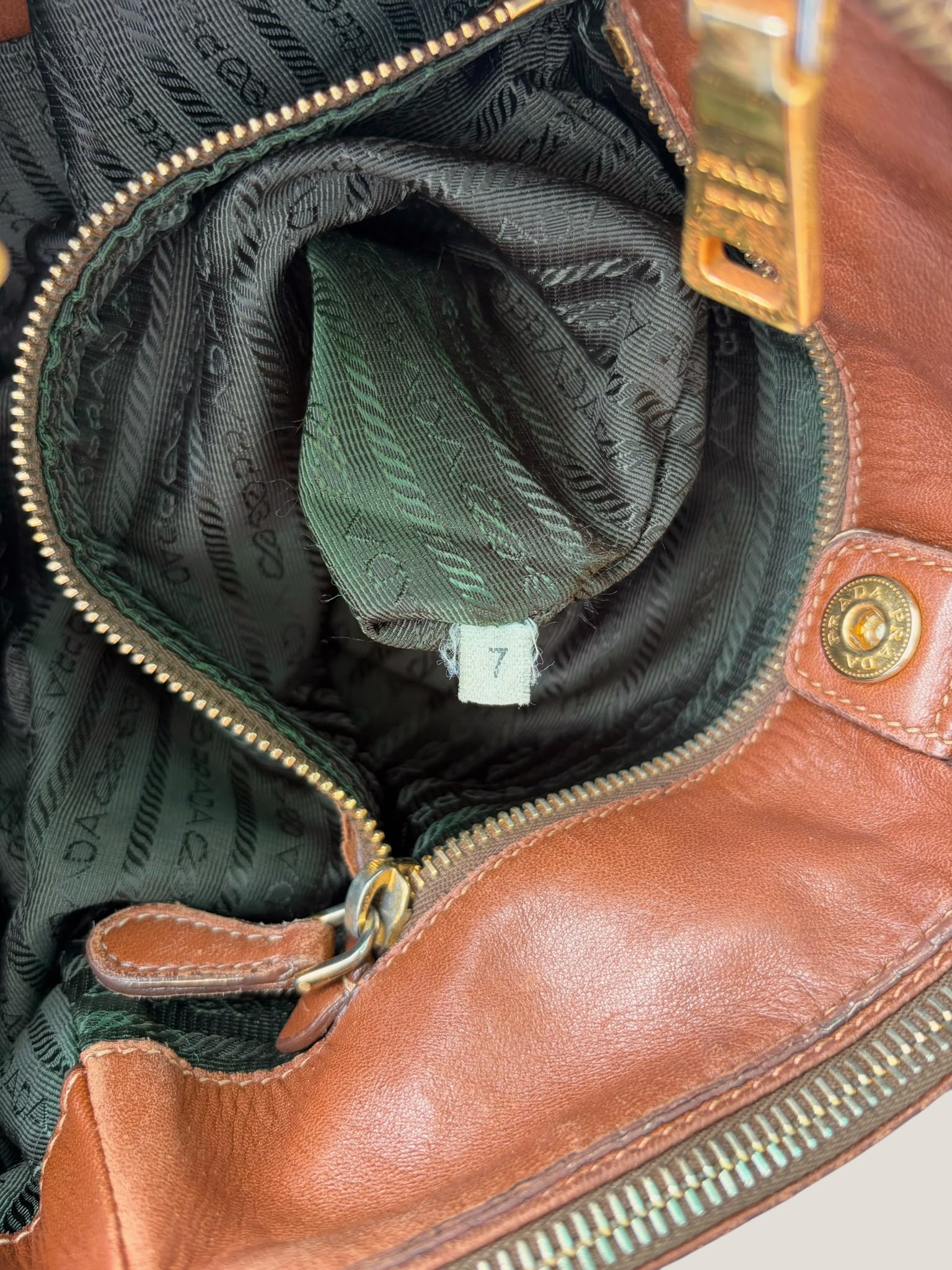 Prada Nappa Antique Tote