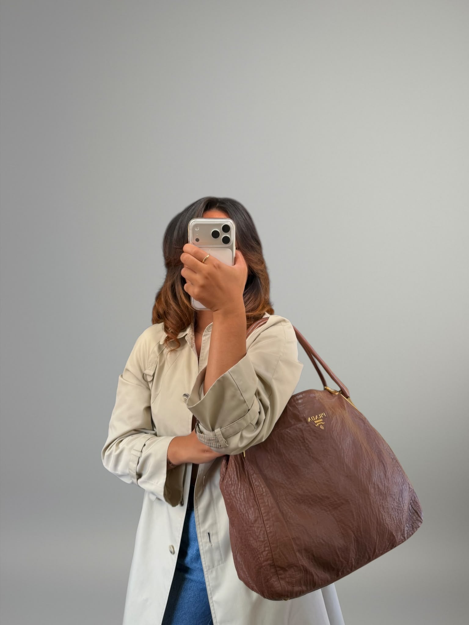 Prada Nappa Antique Tote