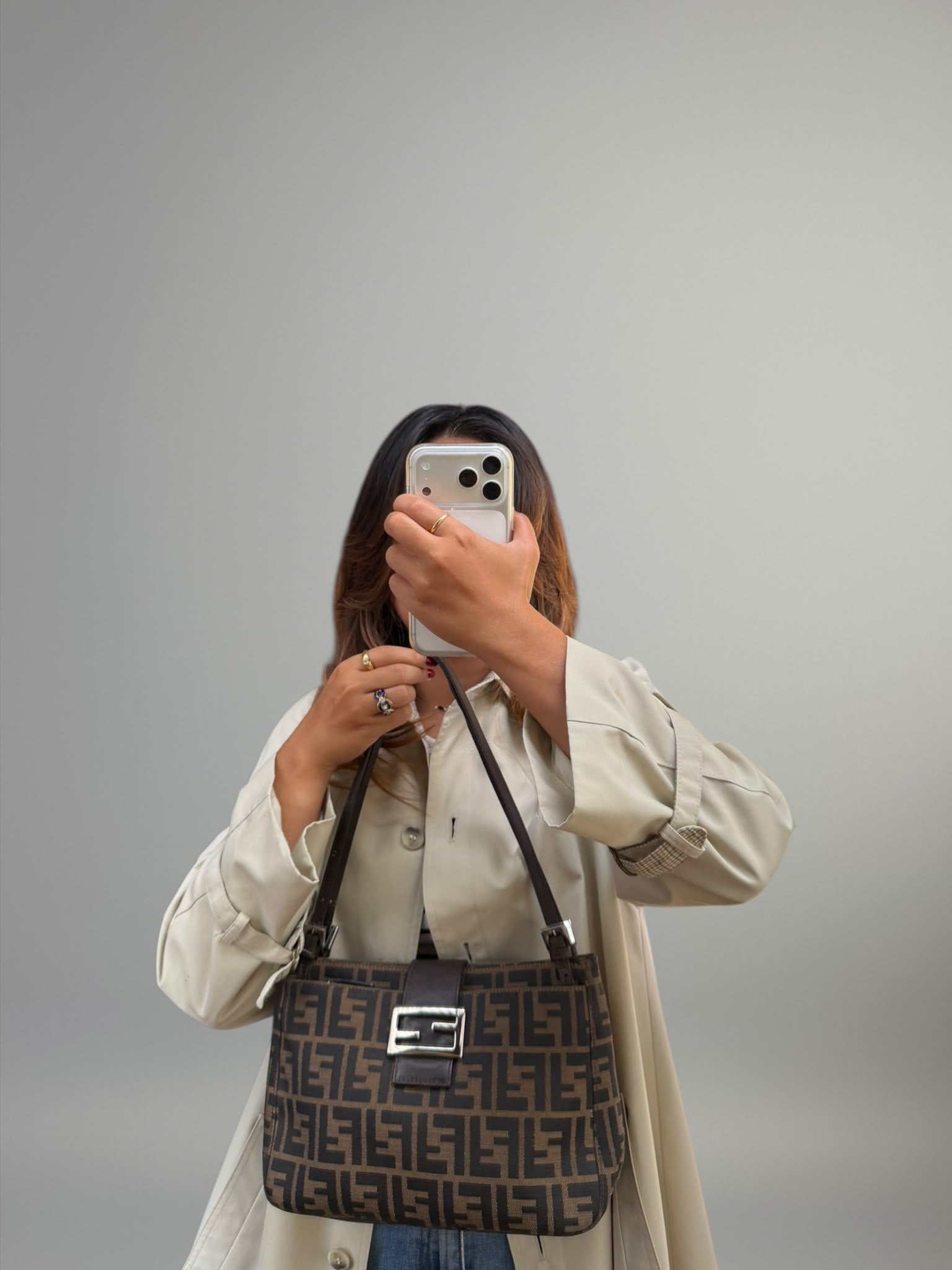 Fendi Baguette Zucca Tote