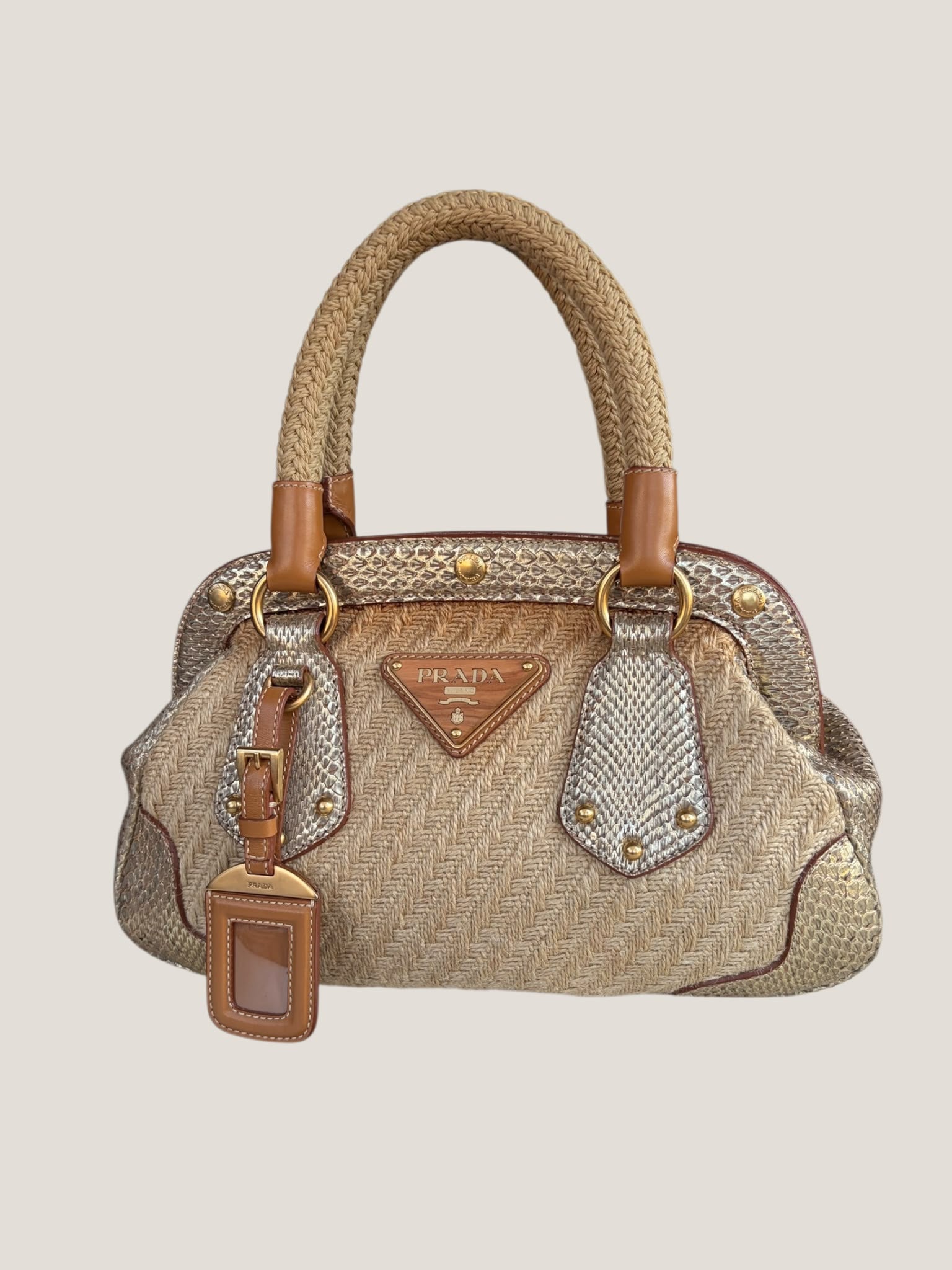 Prada Raffia e Pitone