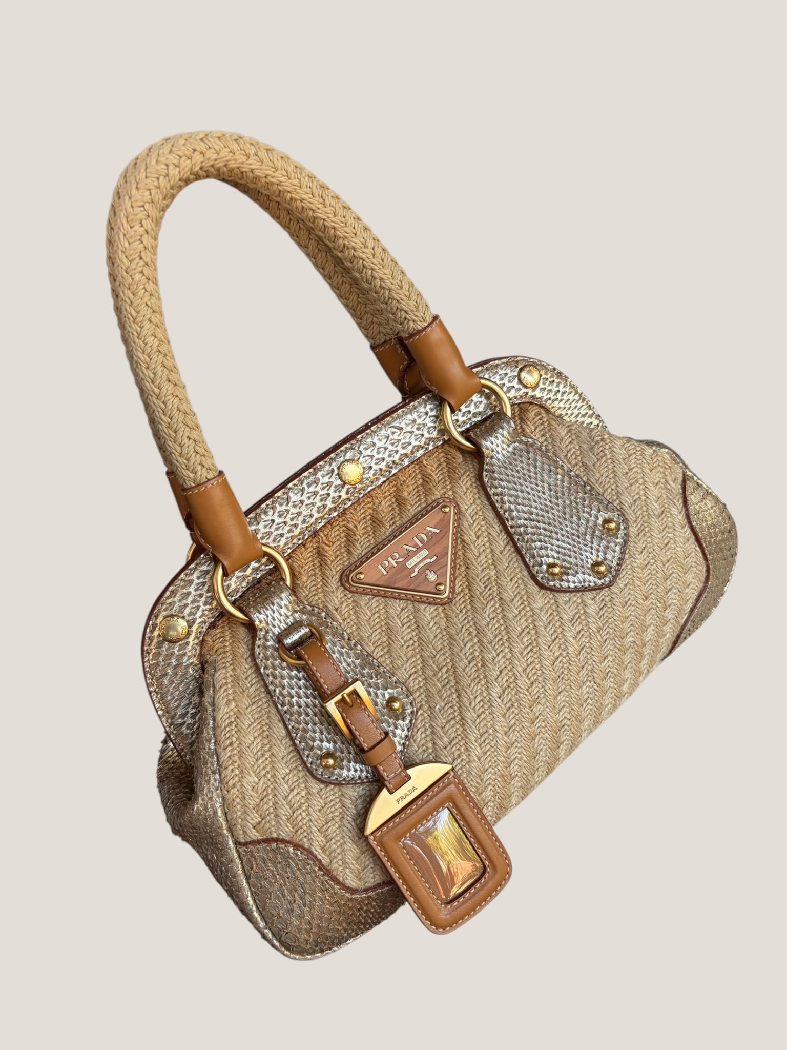 Prada Raffia e Pitone