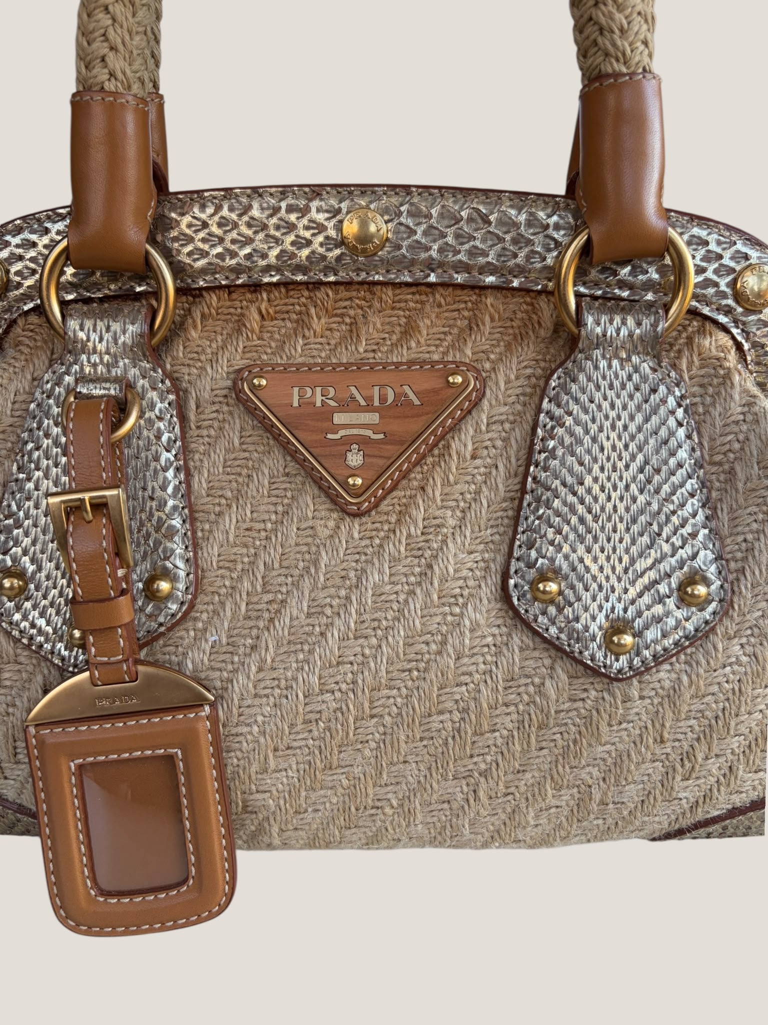Prada Raffia e Pitone