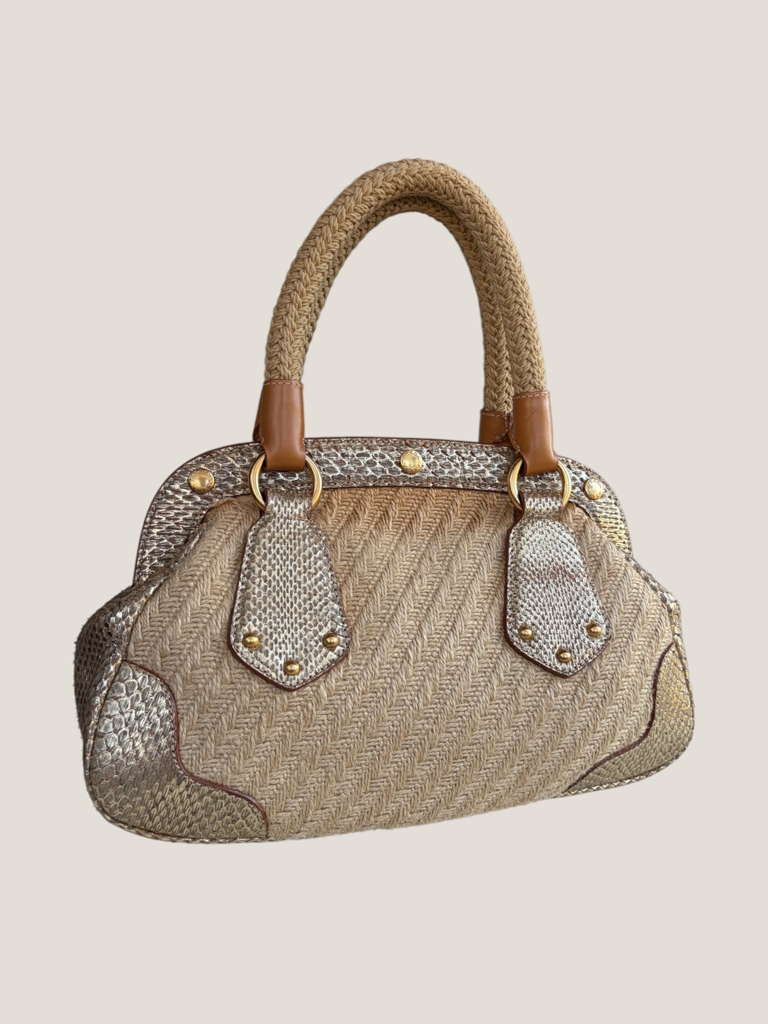 Prada Raffia e Pitone