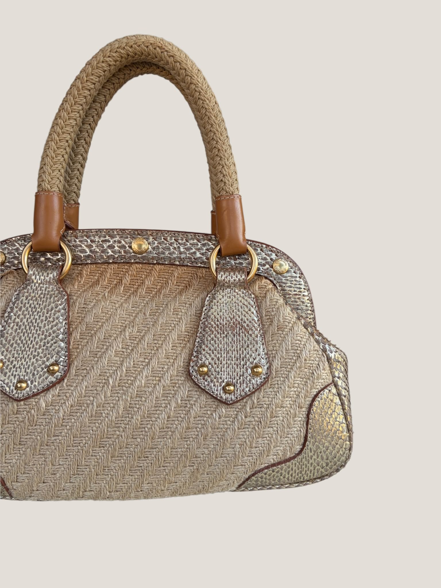 Prada Raffia e Pitone