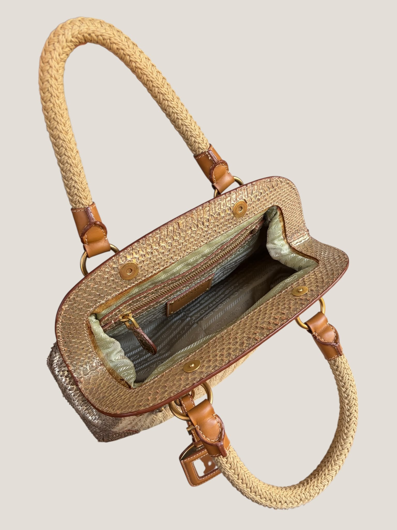 Prada Raffia e Pitone