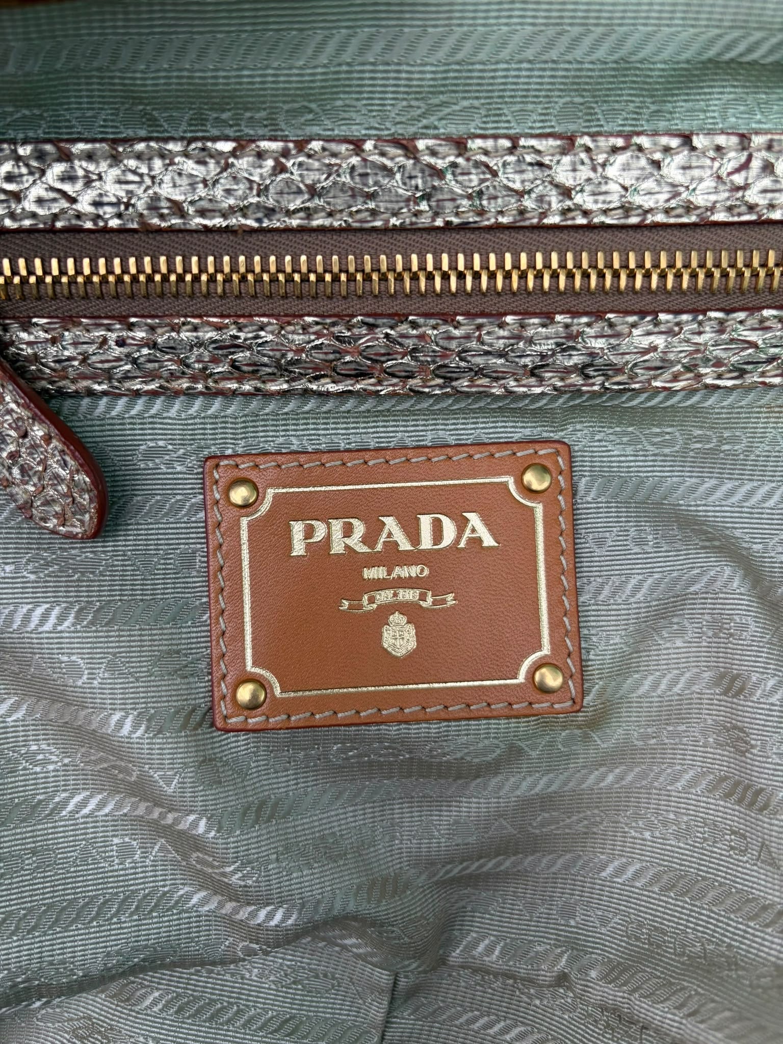 Prada Raffia e Pitone