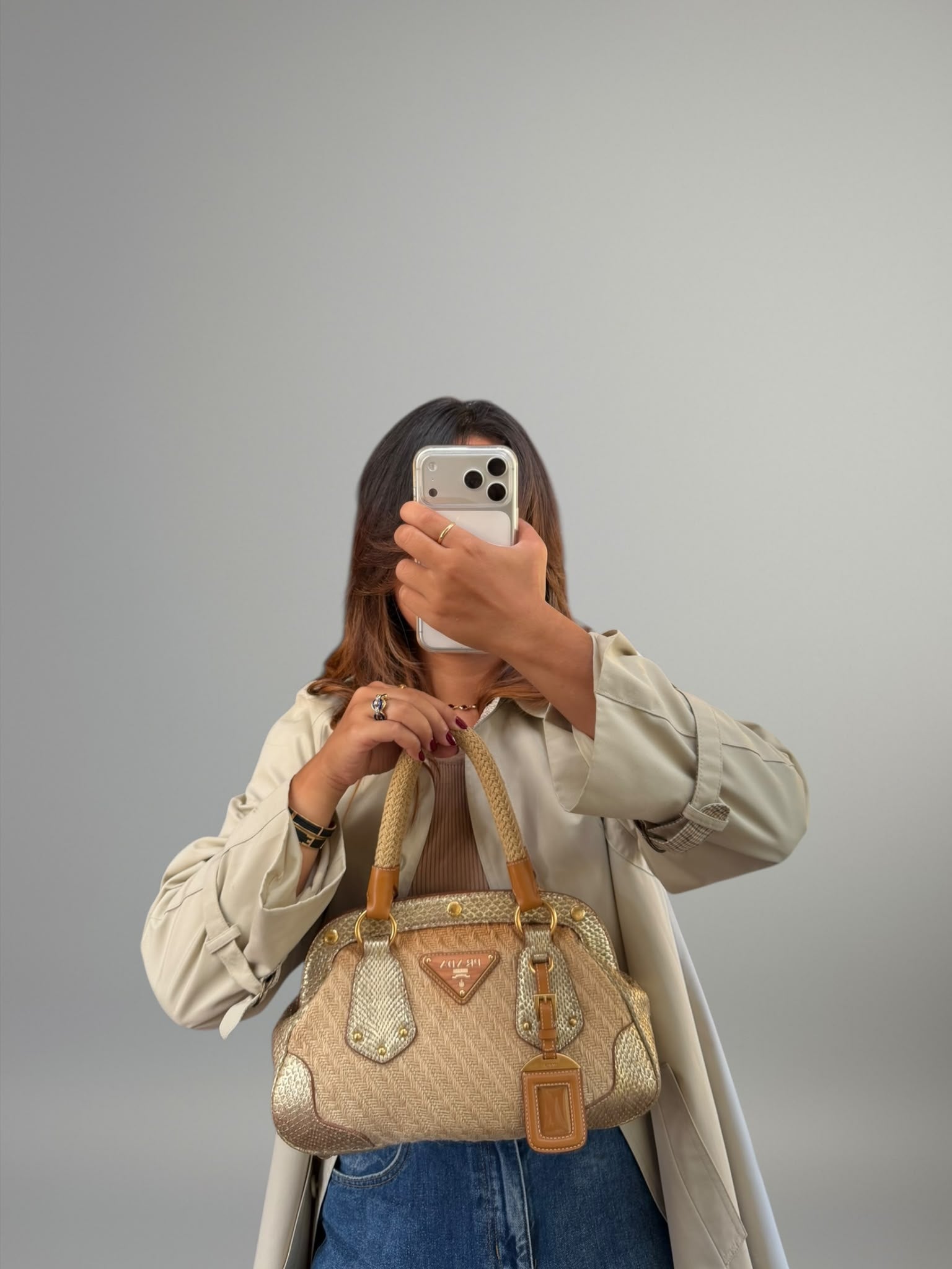 Prada Raffia e Pitone