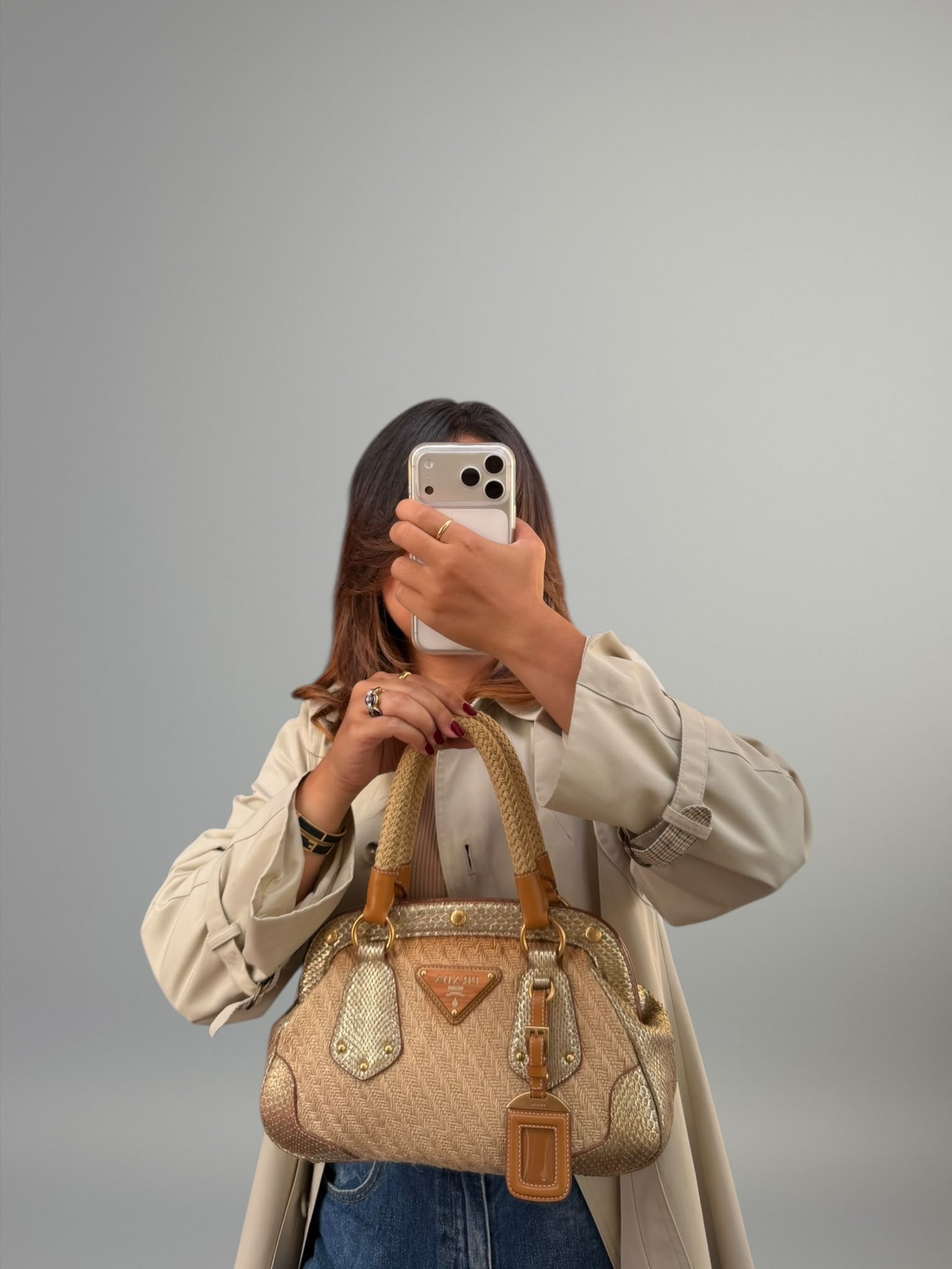 Prada Raffia e Pitone