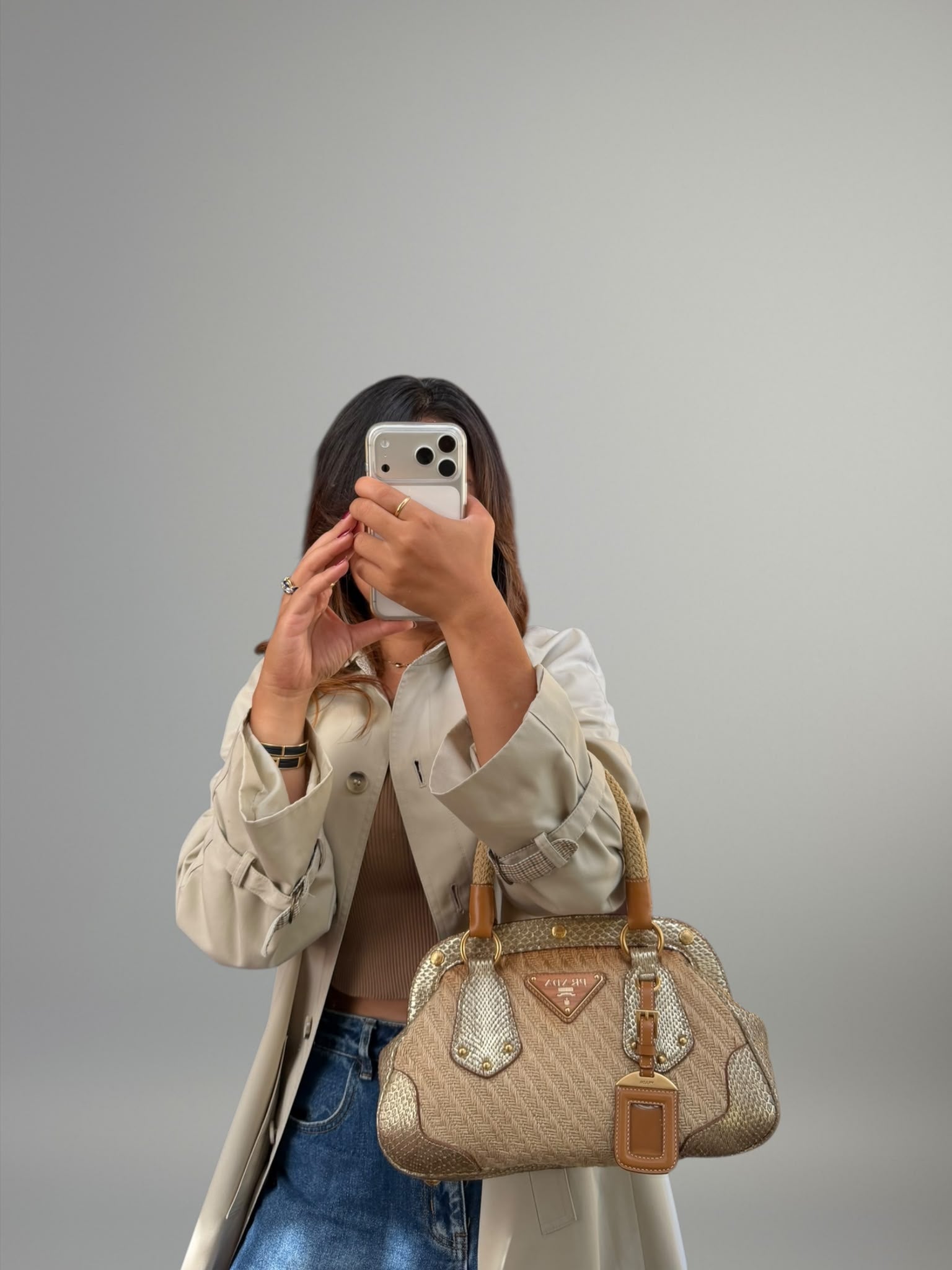 Prada Raffia e Pitone