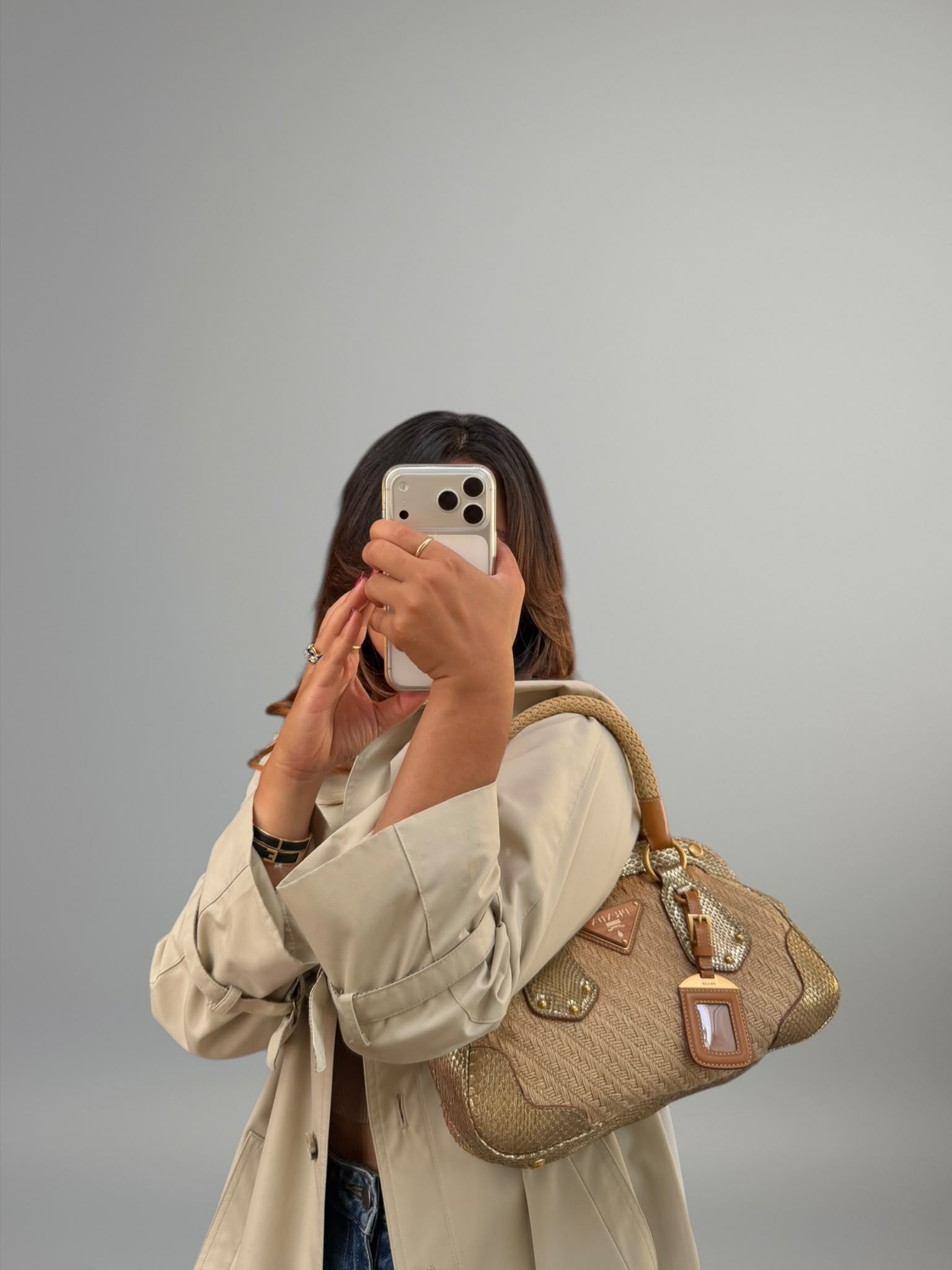 Prada Raffia e Pitone