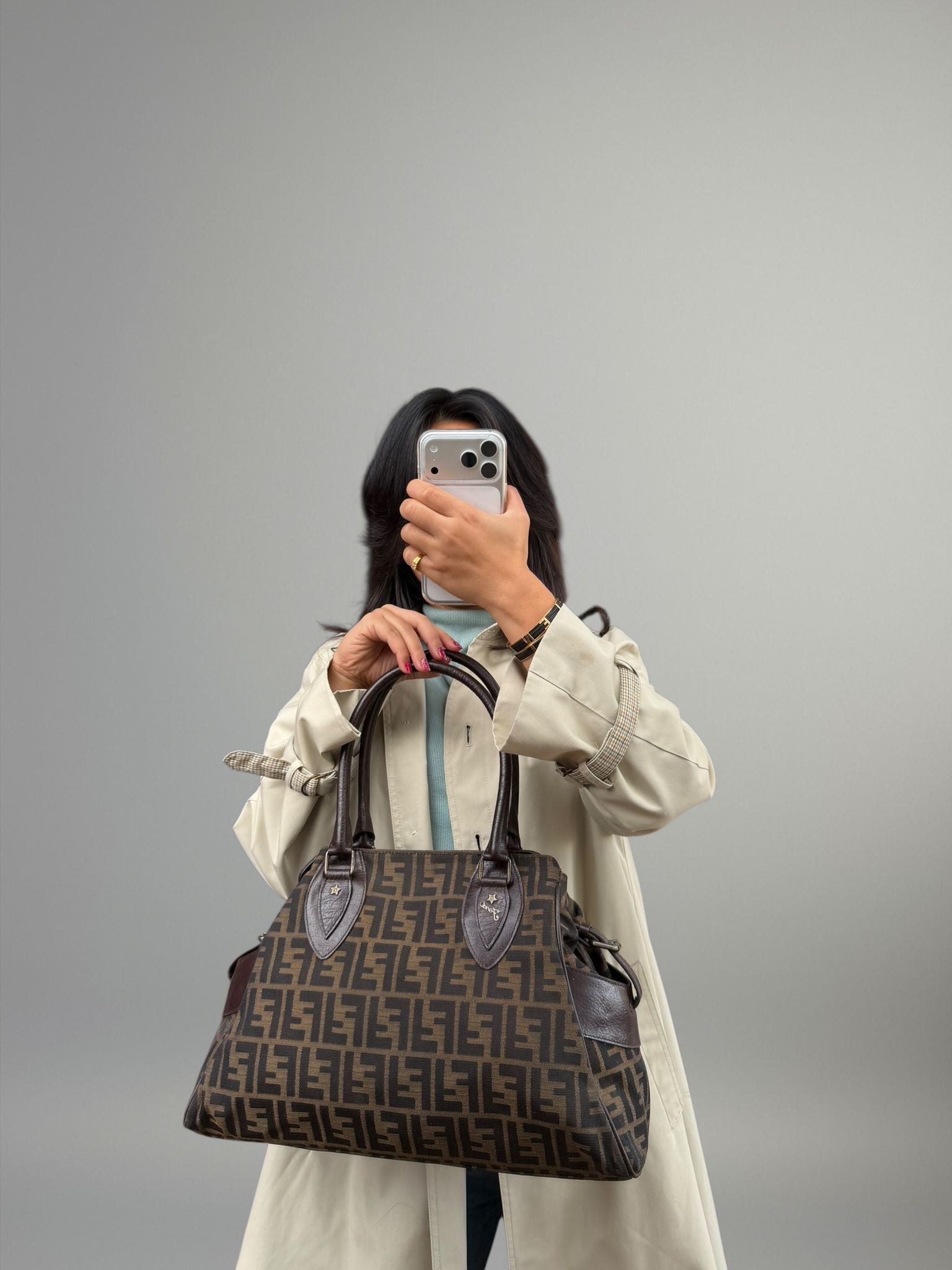 Fendi Tobacco Zucca Tote
