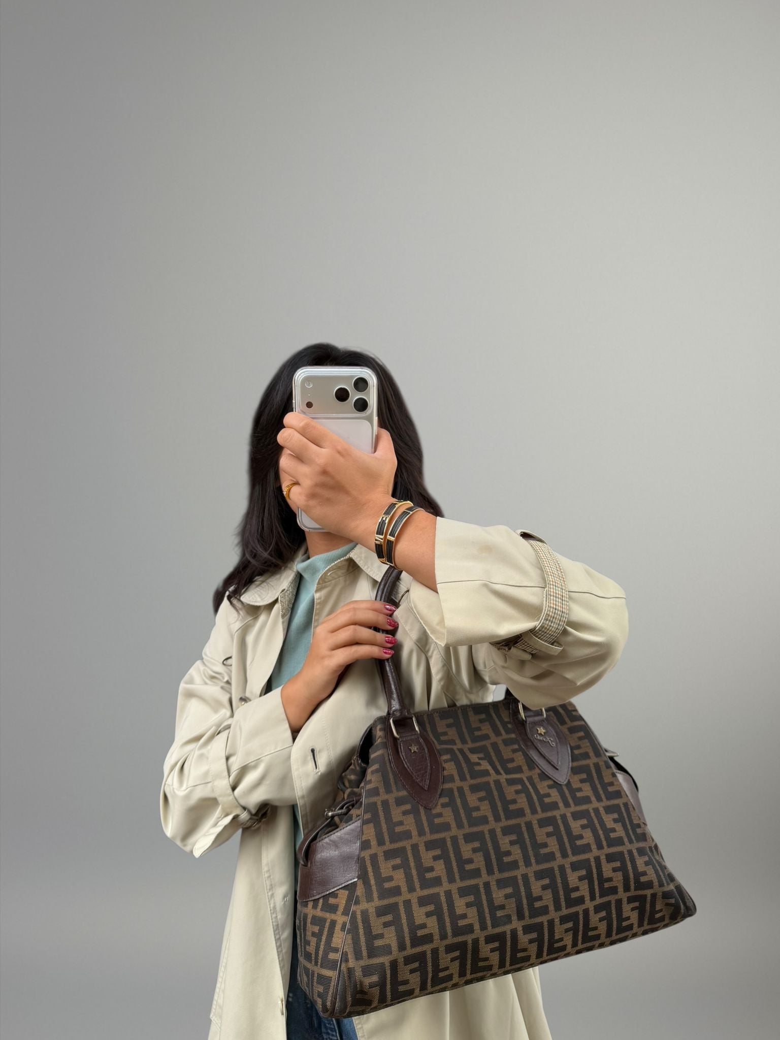 Fendi Tobacco Zucca Tote