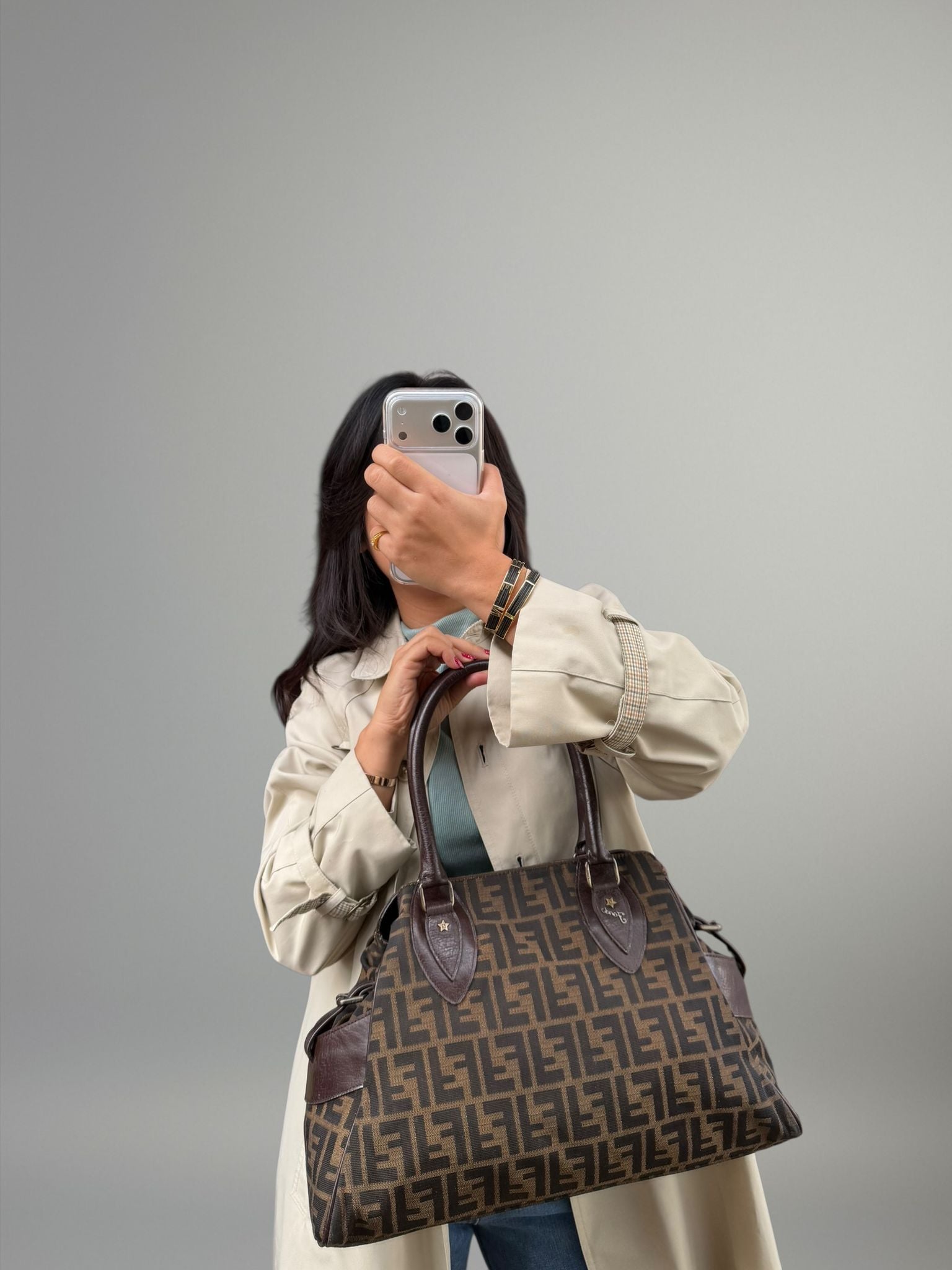 Fendi Tobacco Zucca Tote