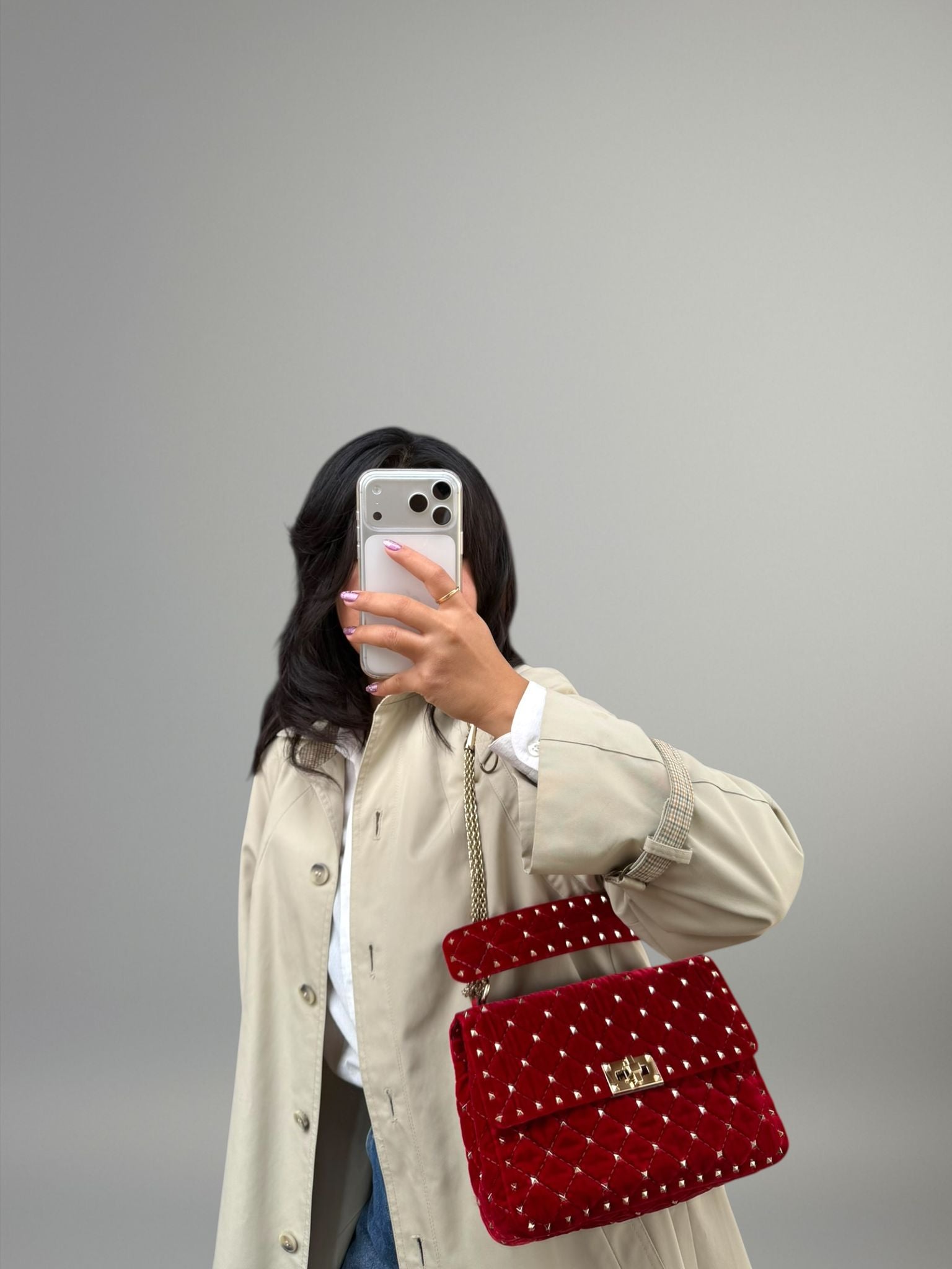 Valentino Rockstud Spike Velvet