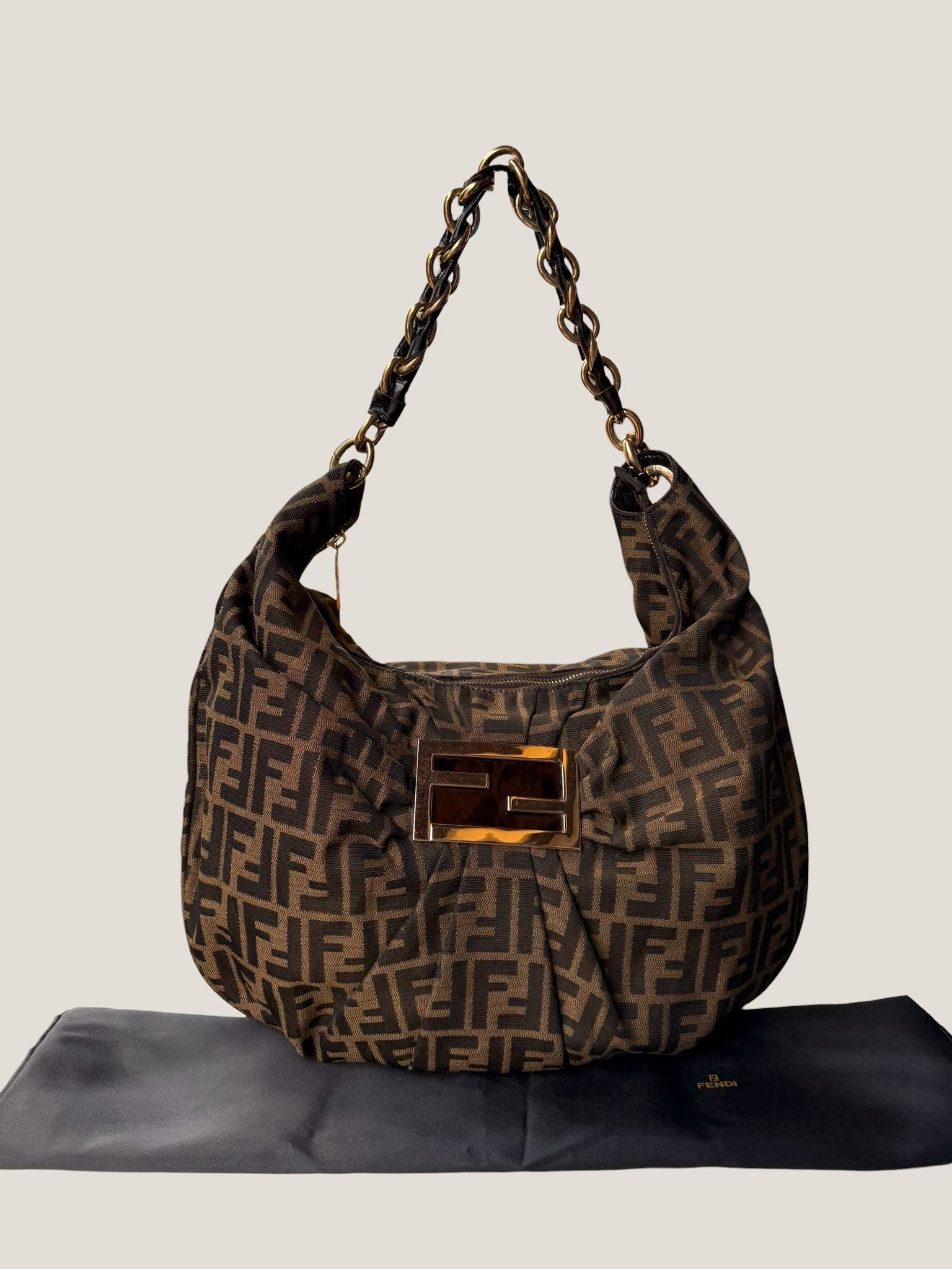 Fendi Baguette Zucca Hobo