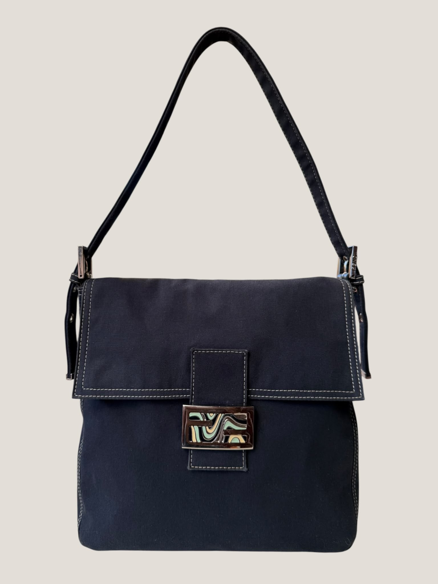 Fendi Baguette in tessuto