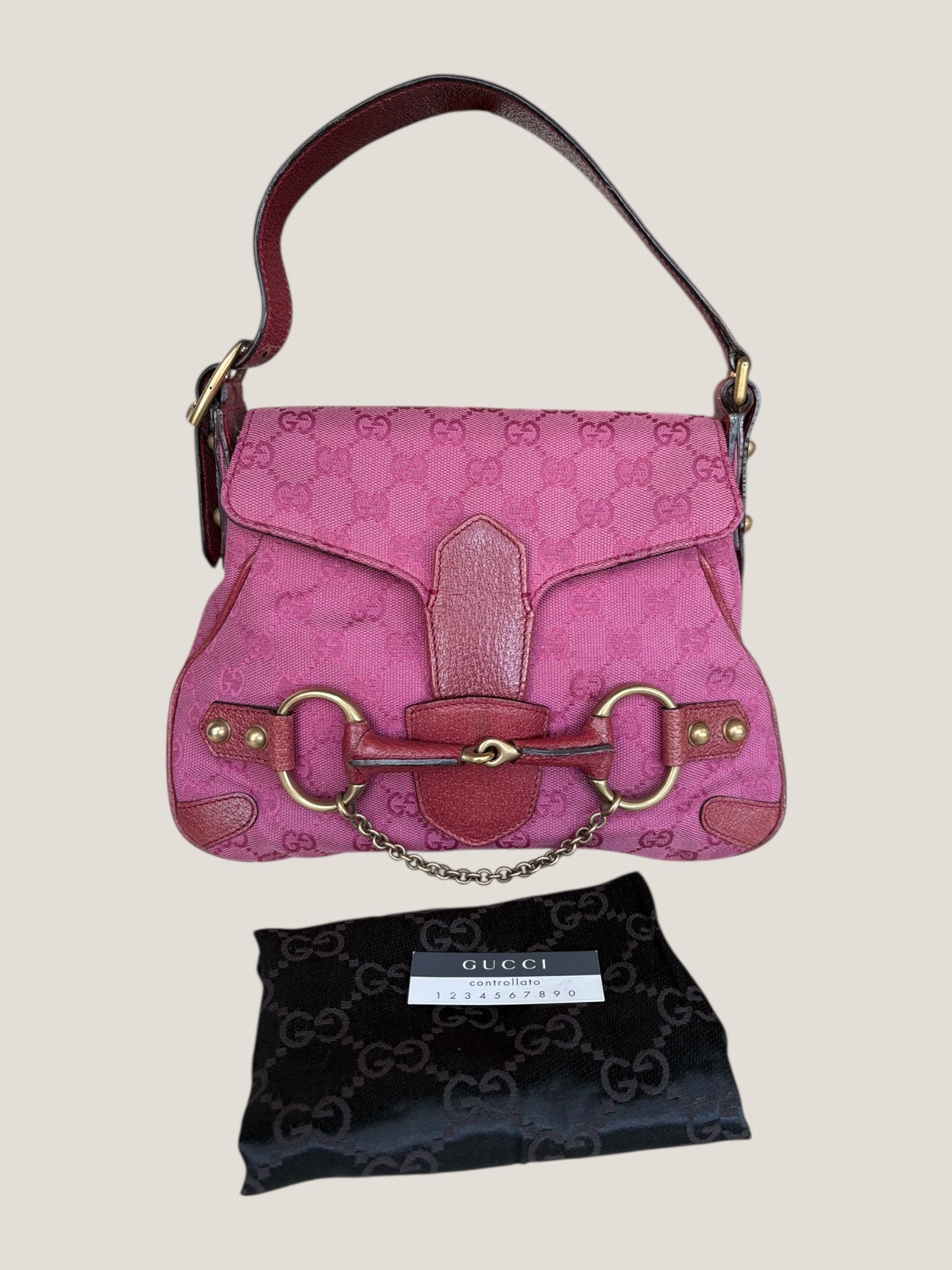 Gucci GG Horsebit Mini Rosa