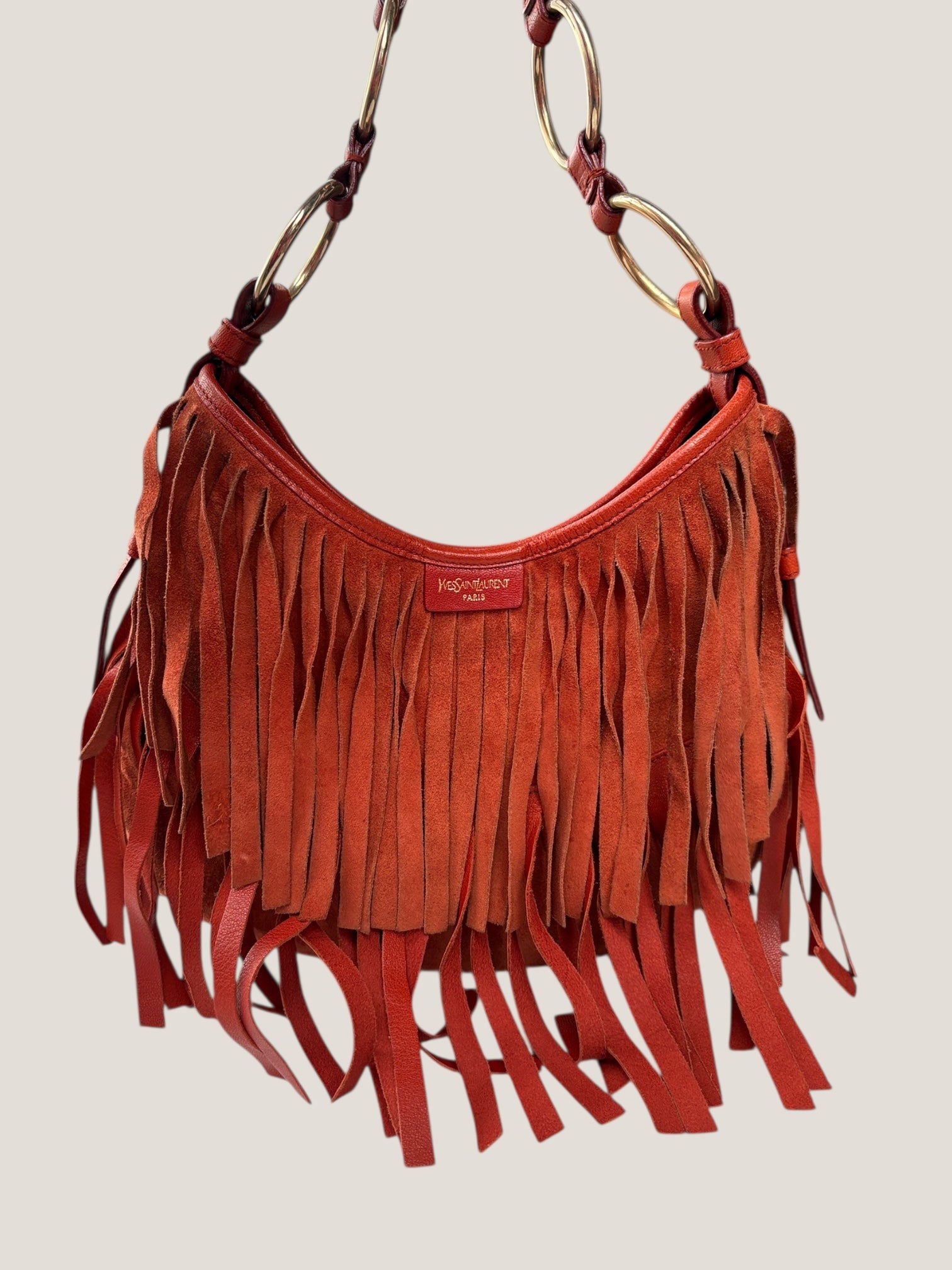 Yves Saint Laurent suede boheme fringe